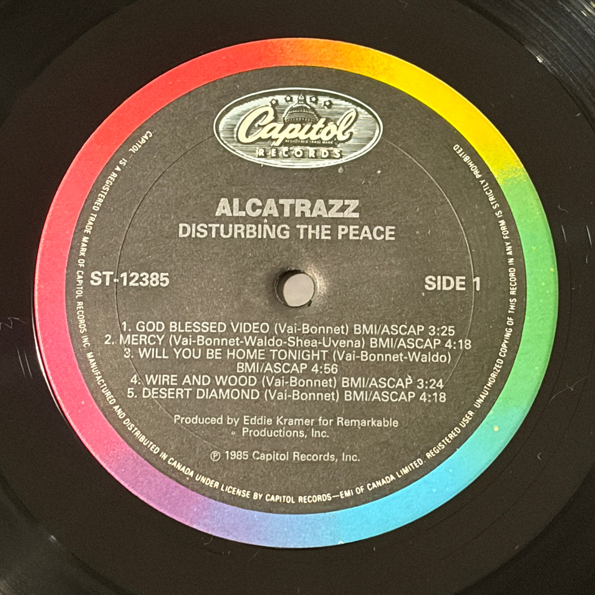 ALCATRAZZ - DISTURBING THE PEACE