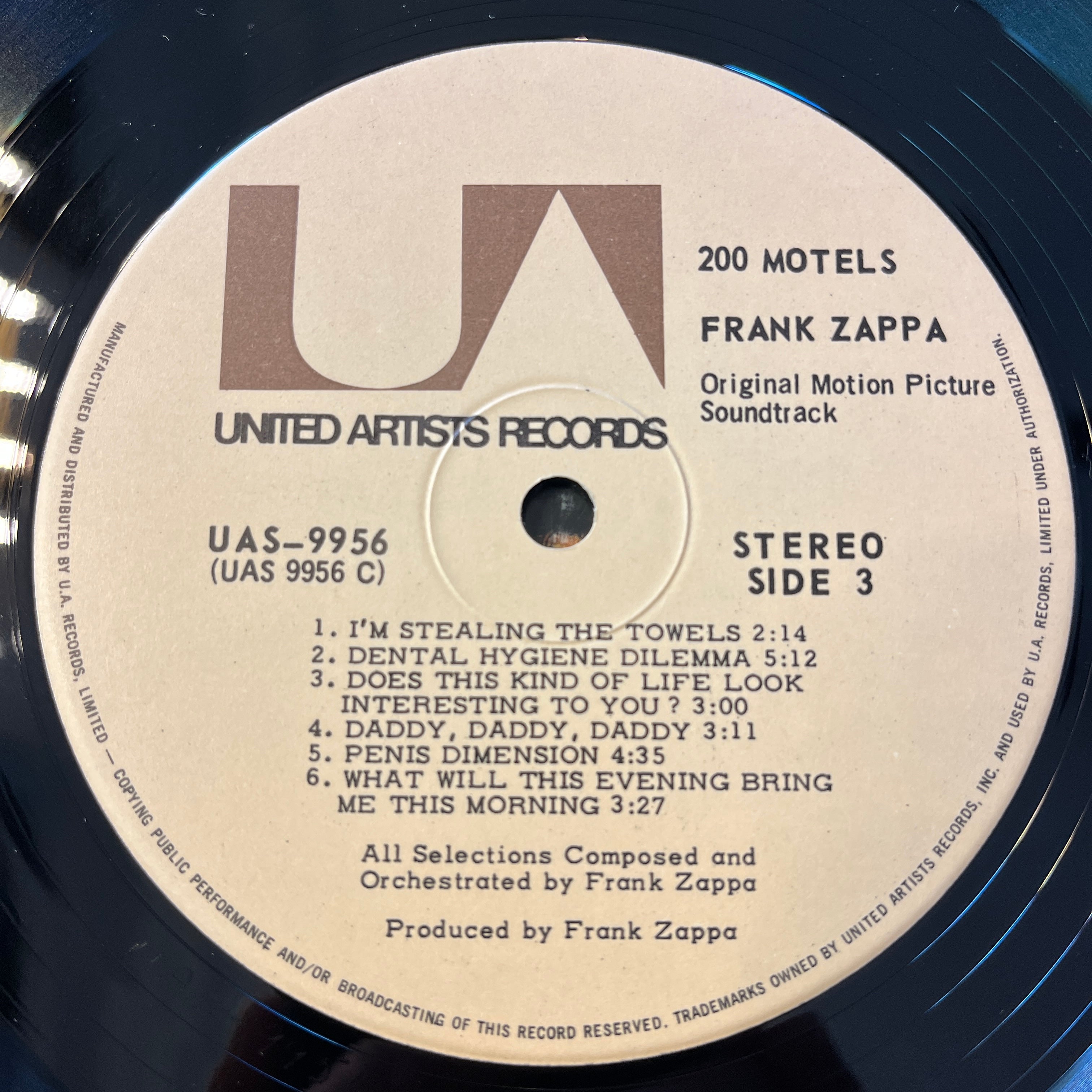 ZAPPA, FRANK - 200 MOTELS