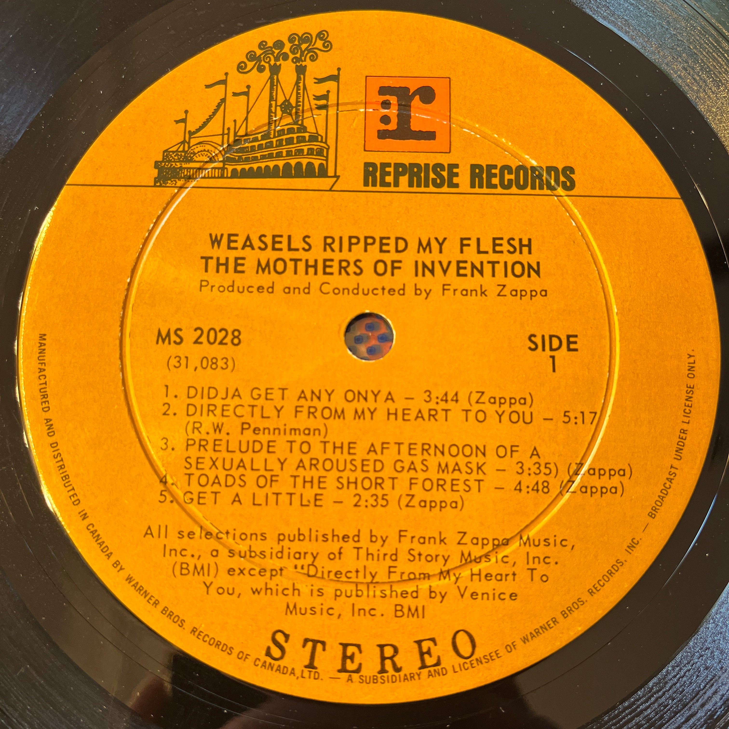 ZAPPA, FRANK - WEASELS RIPPED MY FLESH