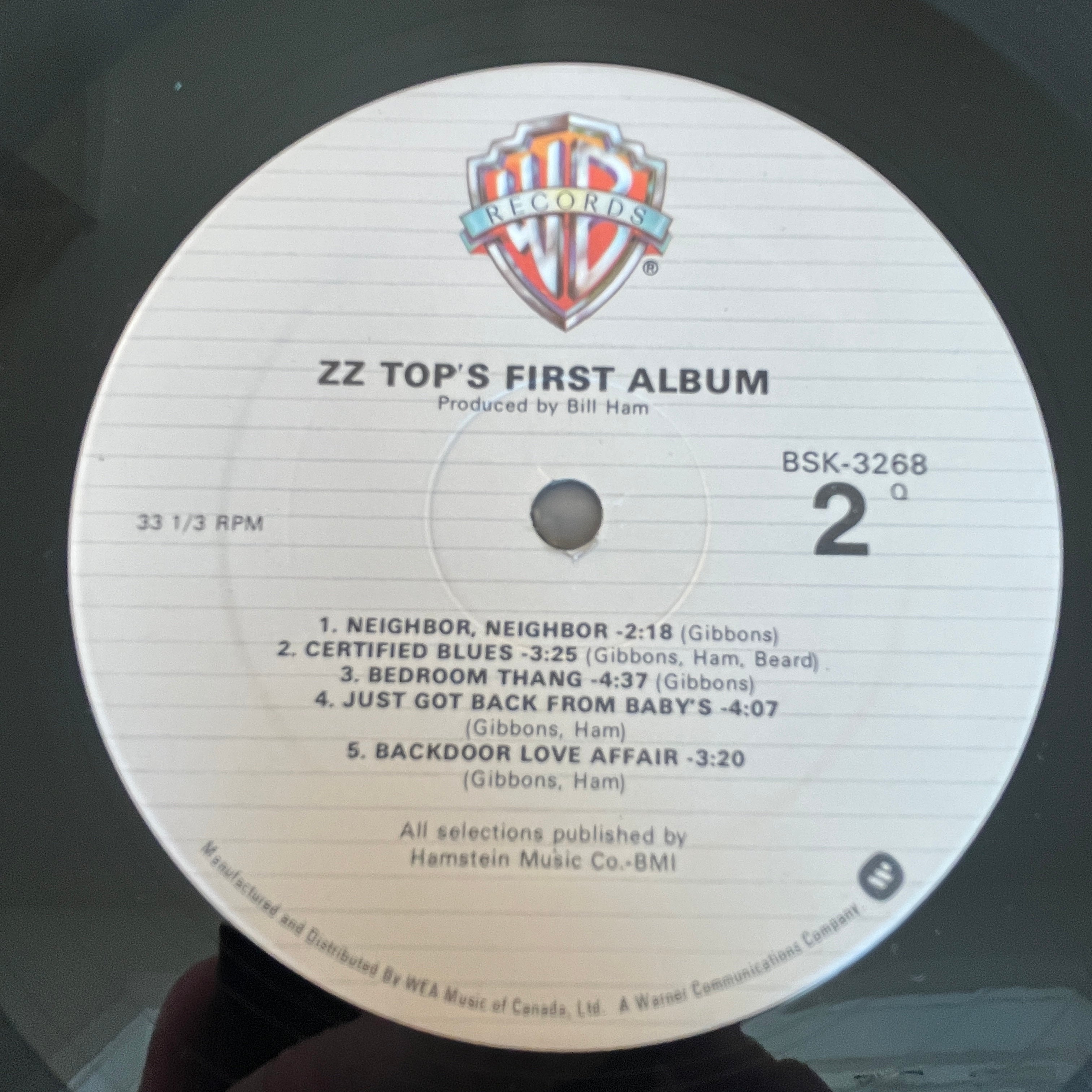 ZZ TOP - ZZ TOP'S FIRST ALBUM