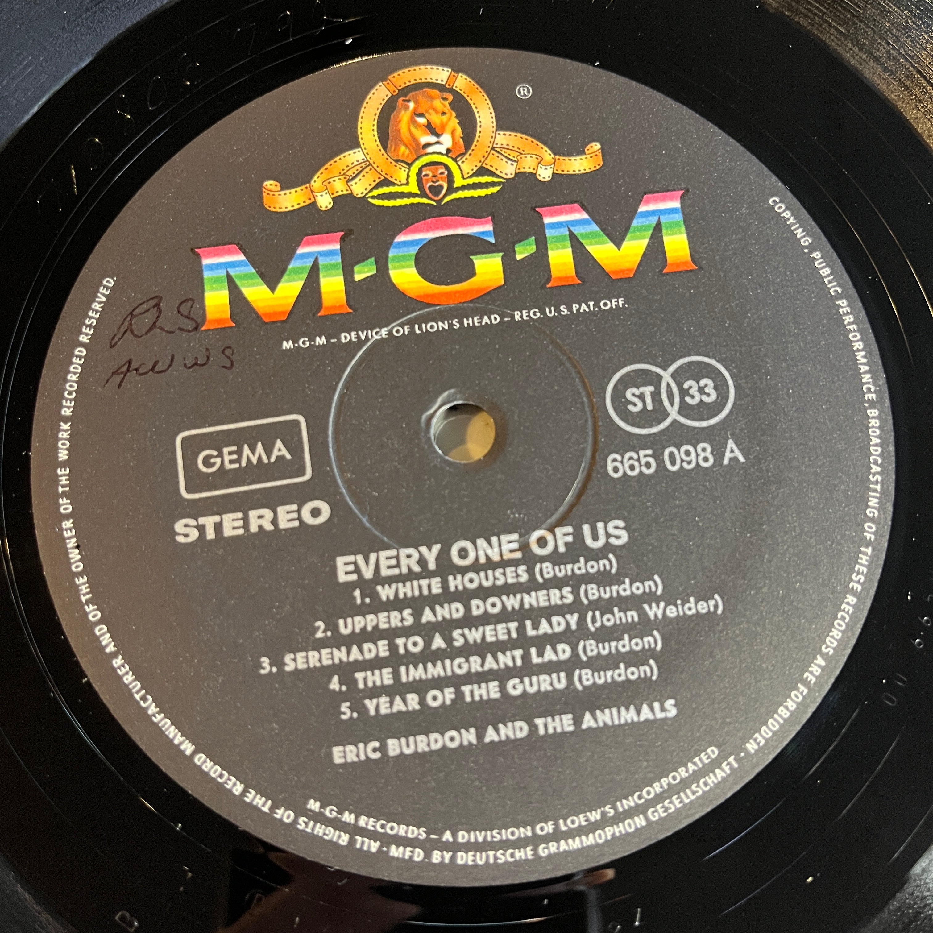 BURDON, ERIC & THE ANIMALS  - EVERY ONE OF US