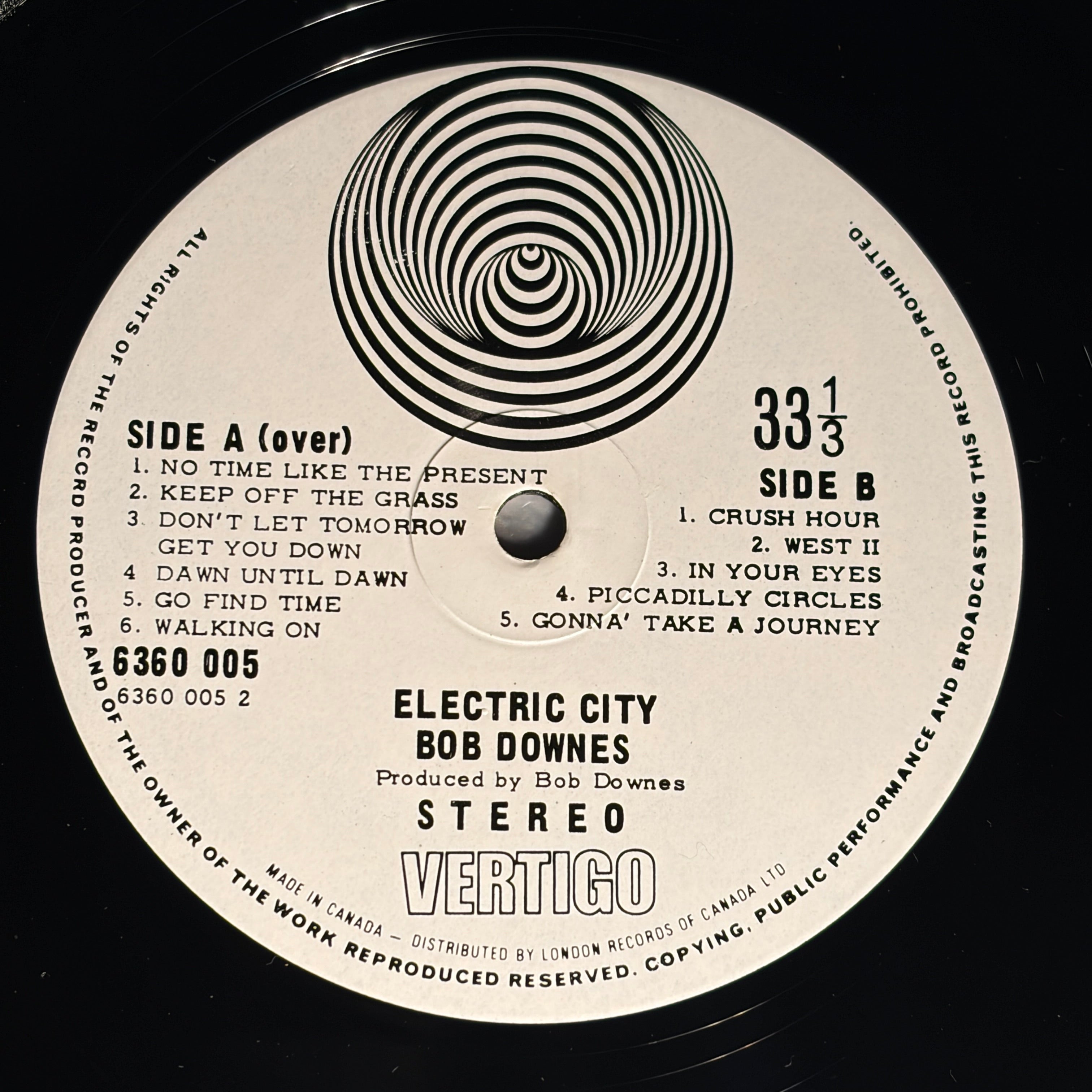 BOB DOWNES OPEN MUSIC - ELECTRIC CITY
