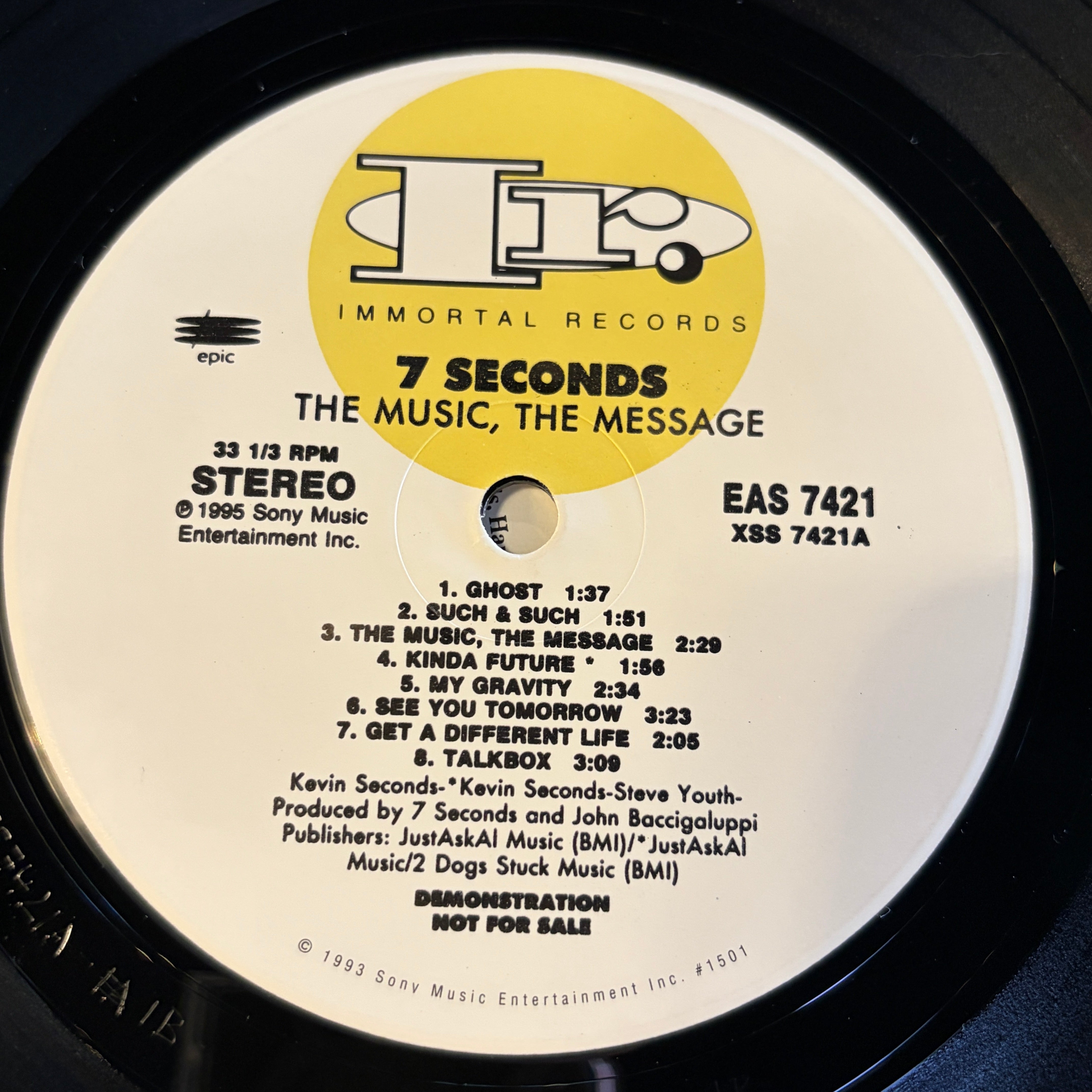 7 SECONDS - THE MUSIC, THE MESSAGE