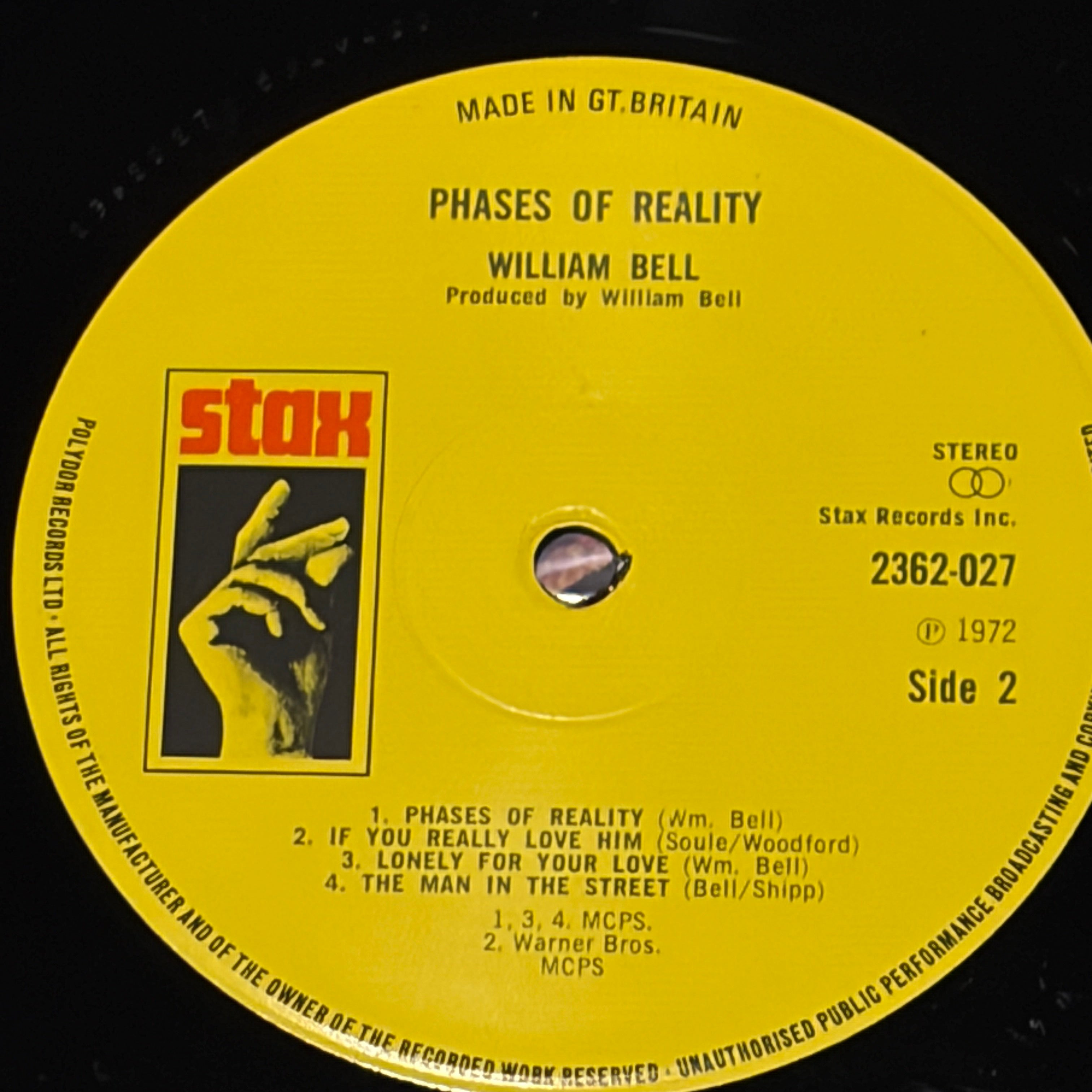 BELL, WILLIAM - PHASES OF REALITY