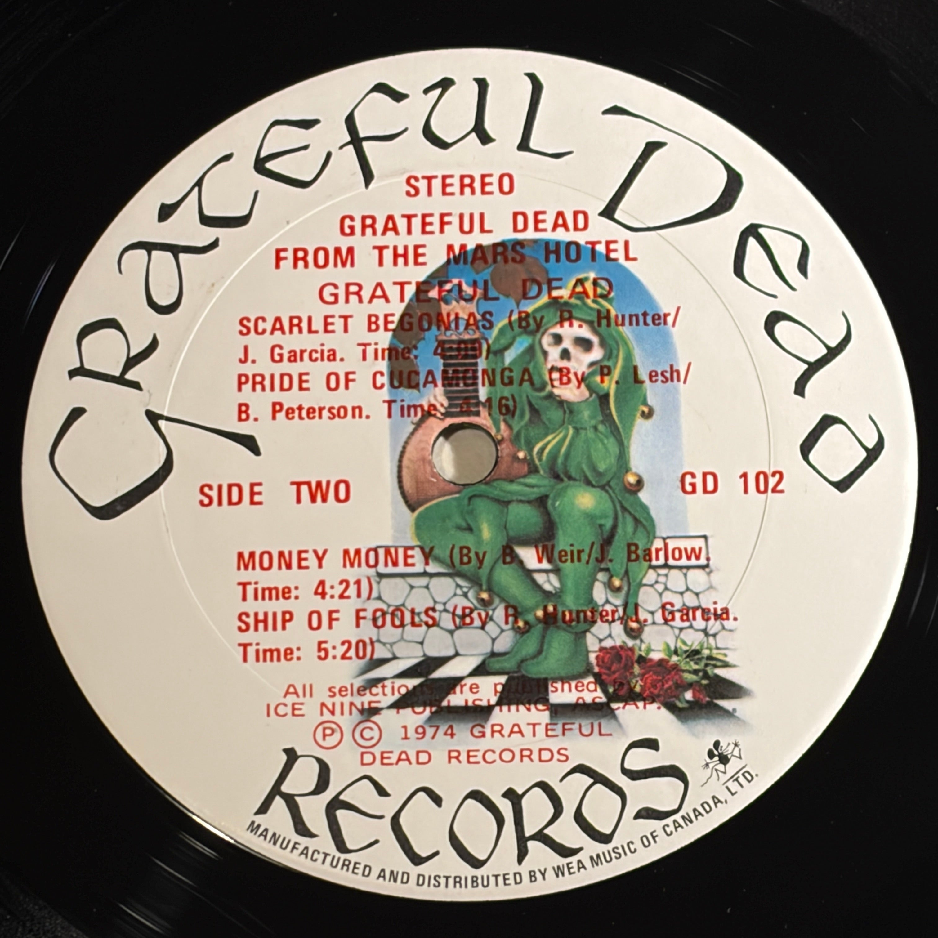 GRATEFUL DEAD, THE - FROM THE MARS HOTEL