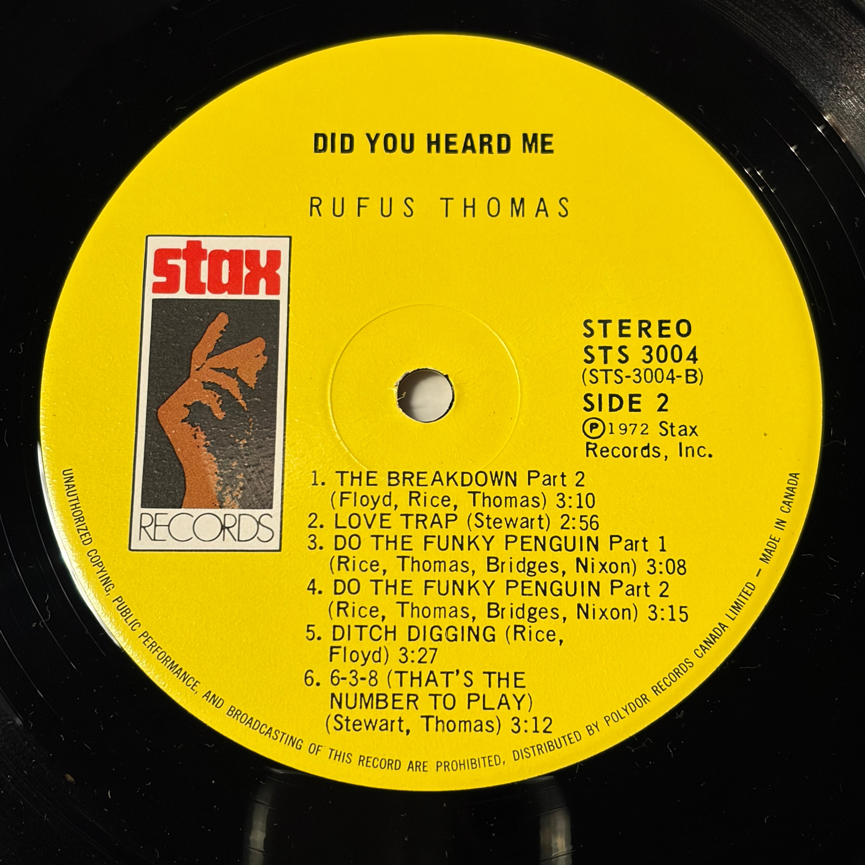 THOMAS, RUFUS - DID YOU HEAR ME?