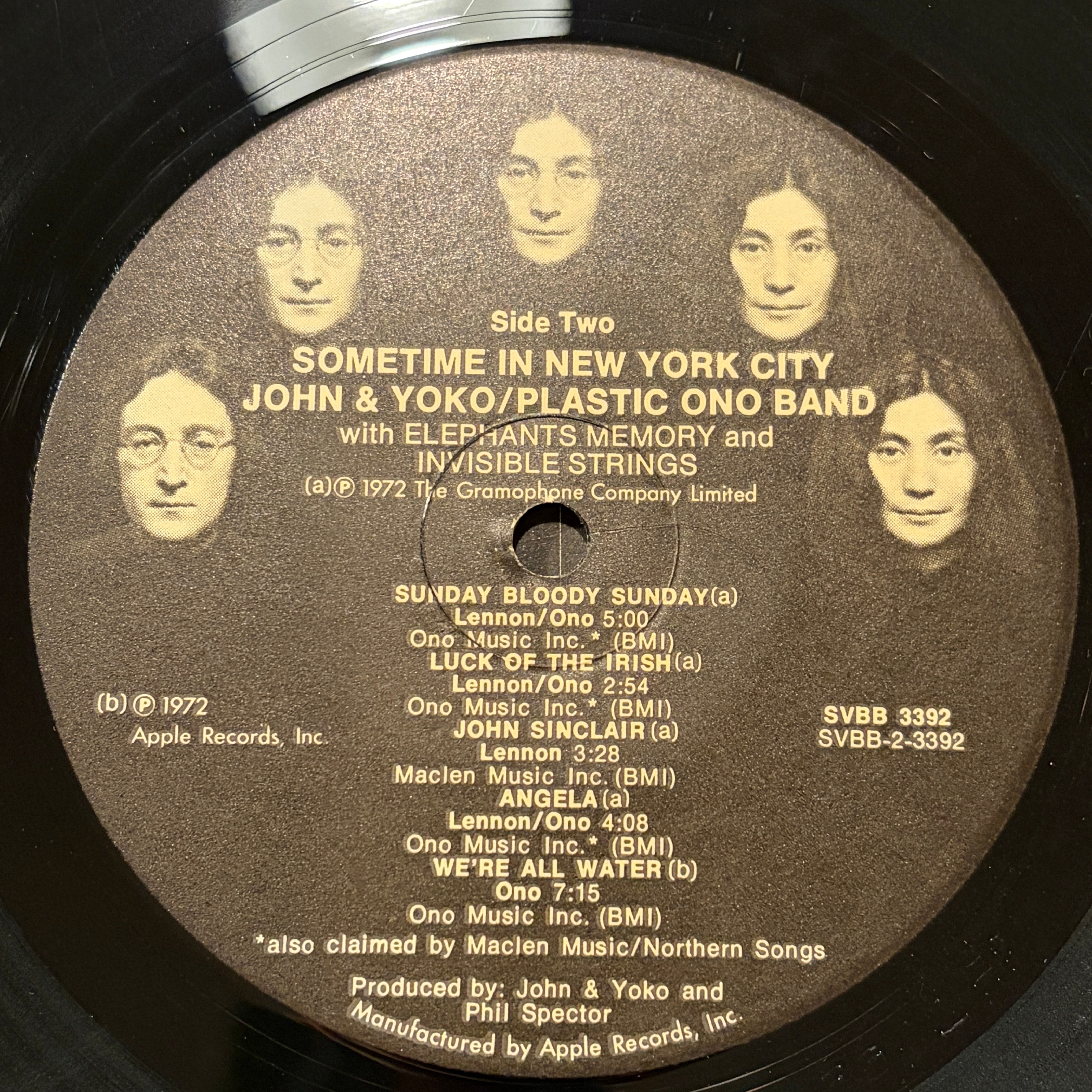 LENNON, JOHN + YOKO ONO - THE PLASTIC ONO BAND - SOME TIME IN NEW YORK CITY