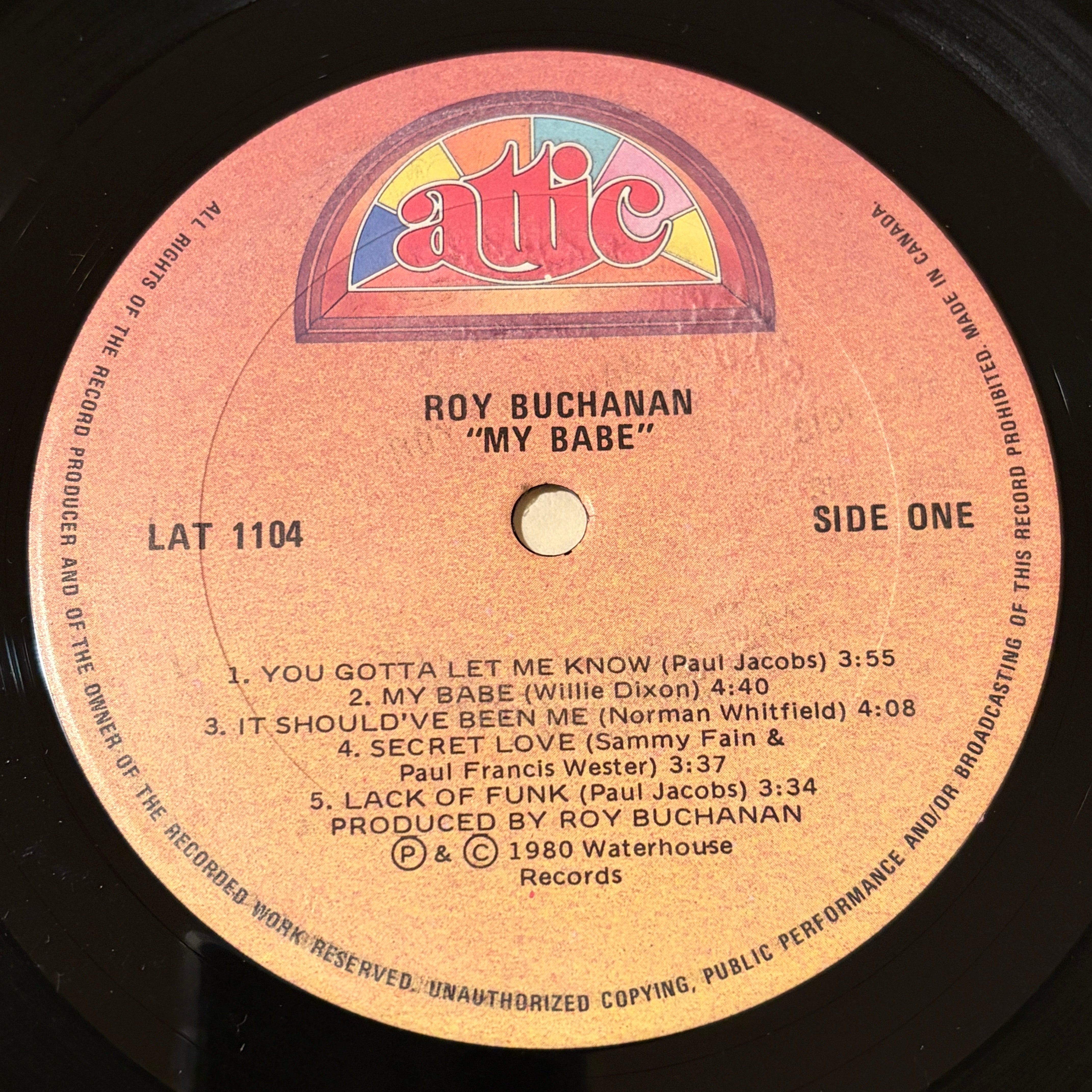 BUCHANAN, ROY - MY BABE