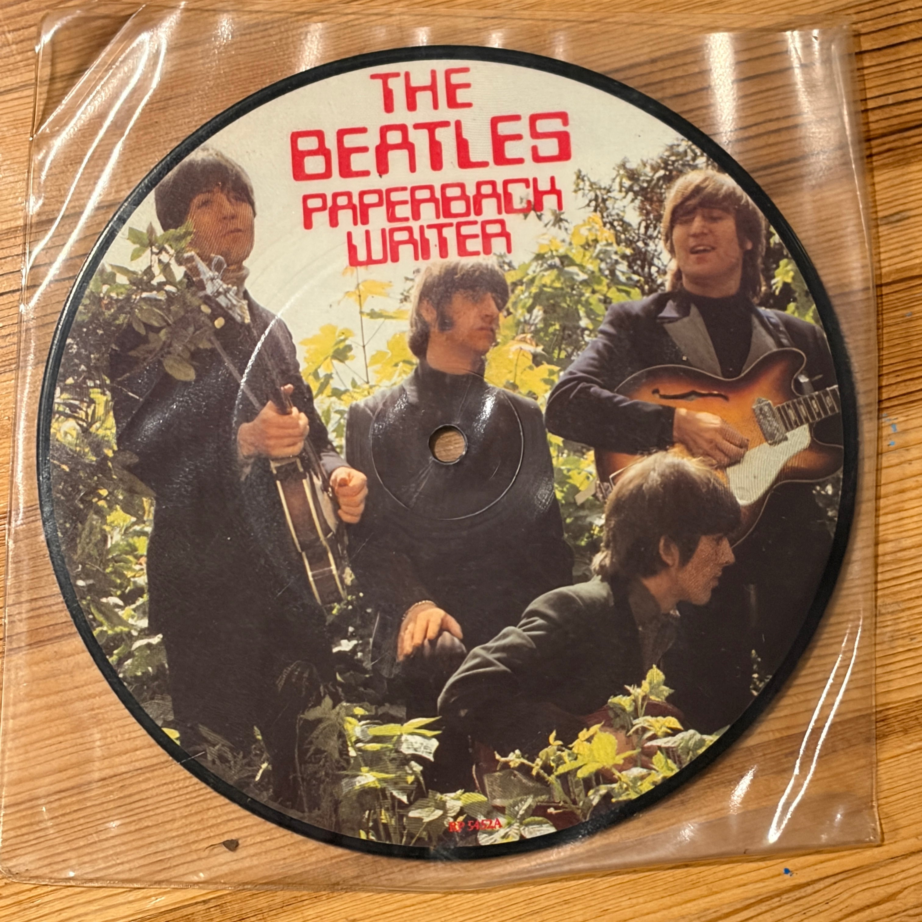 BEATLES, THE - PAPERBACK WRITER / RAIN 7 IINCH 45RPM PICTURE DISC