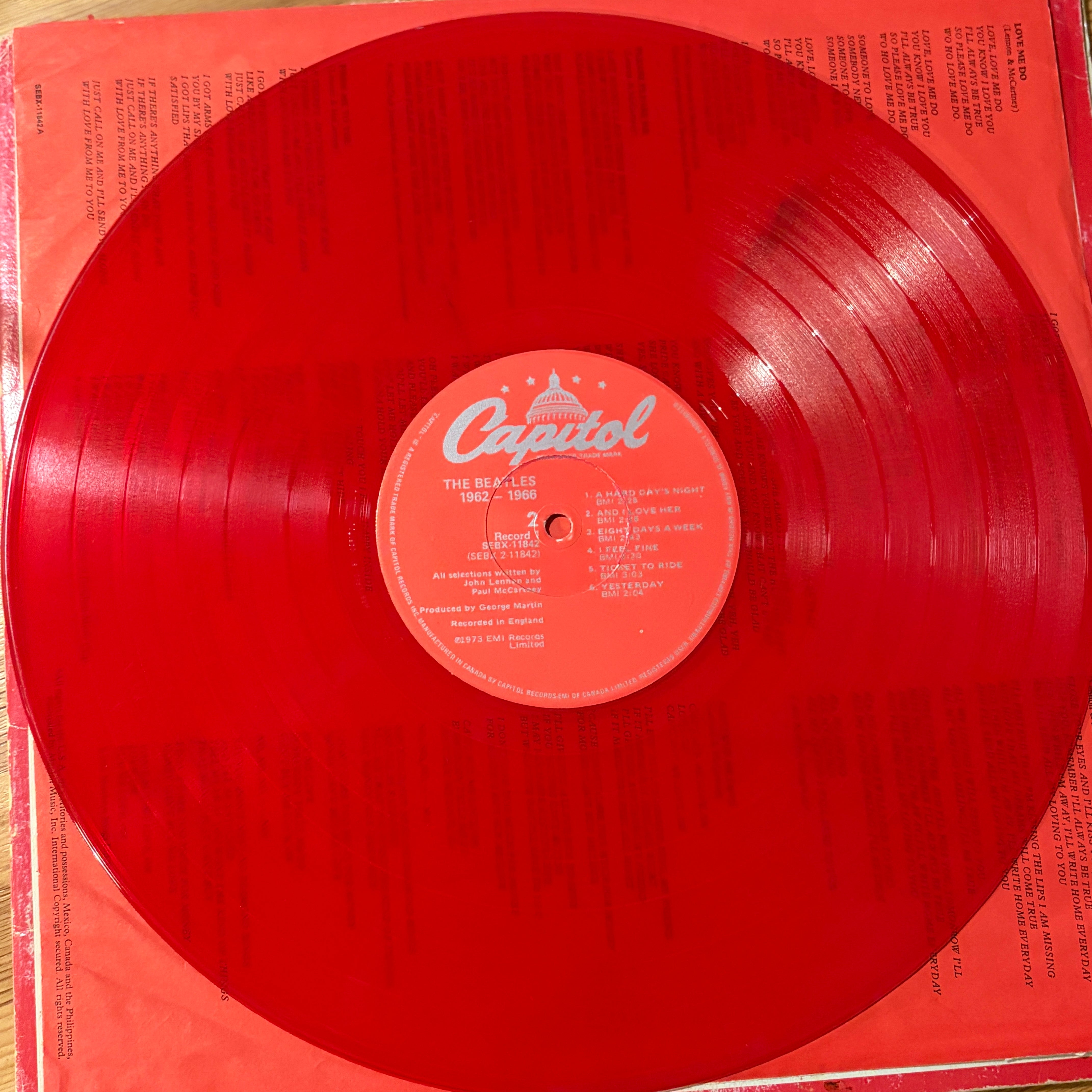 BEATLES, THE - 1962 - 1966 RED VINYL