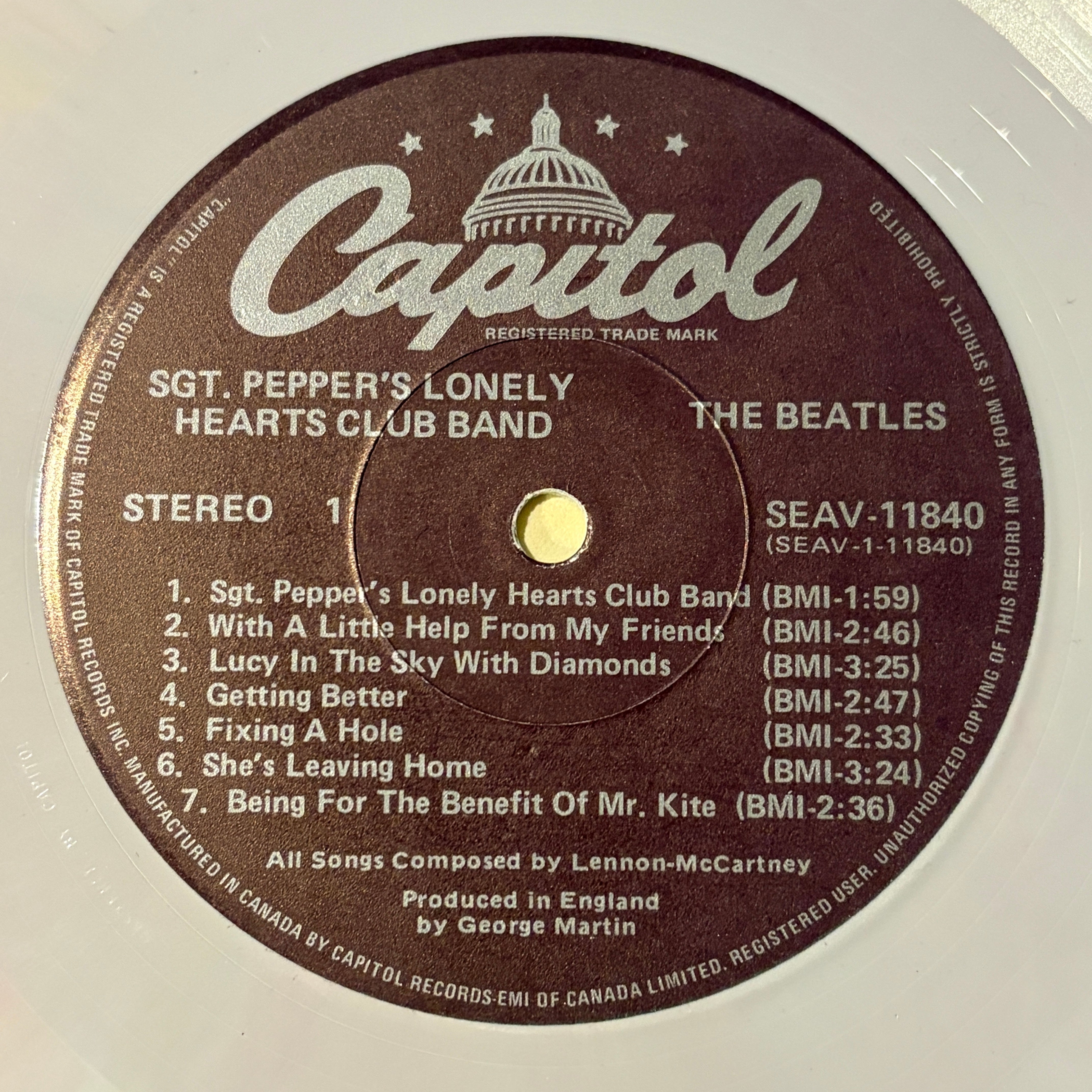 BEATLES, THE - SGT PEPPER'S LONELY HEARTS CLUB - BAND PURPLE MARBLED VINYL