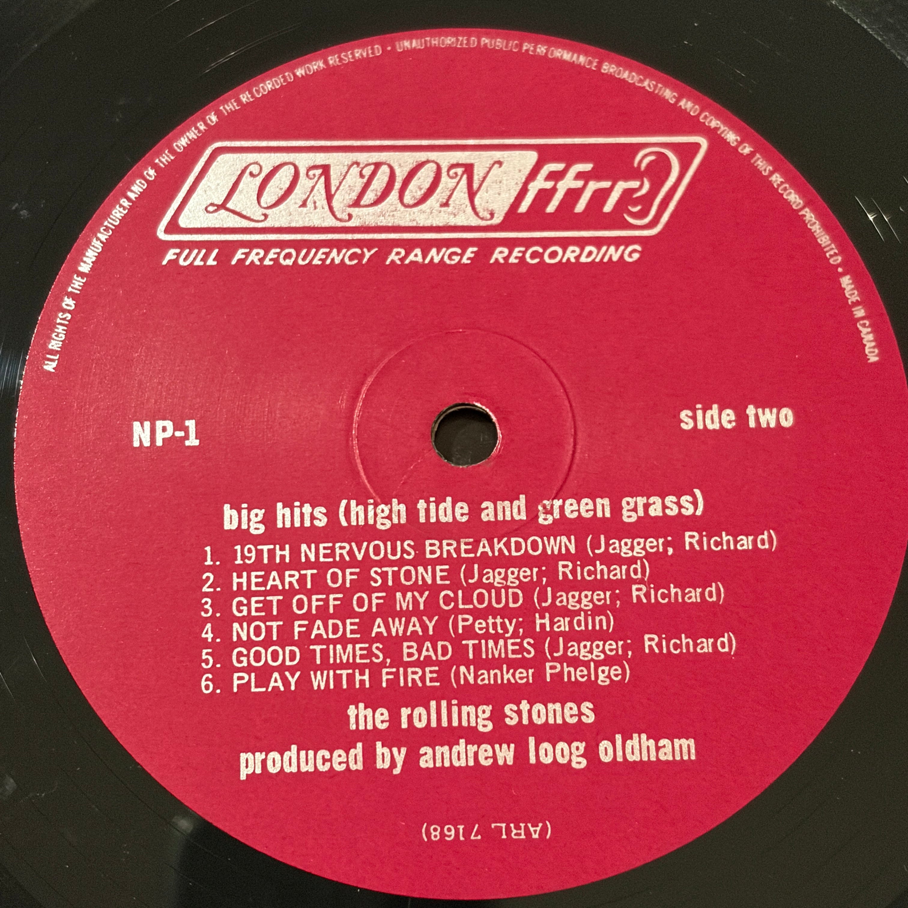 ROLLING STONES, THE - BIG HITS (HIGH TIDE AND GREEN GRASS) MONO