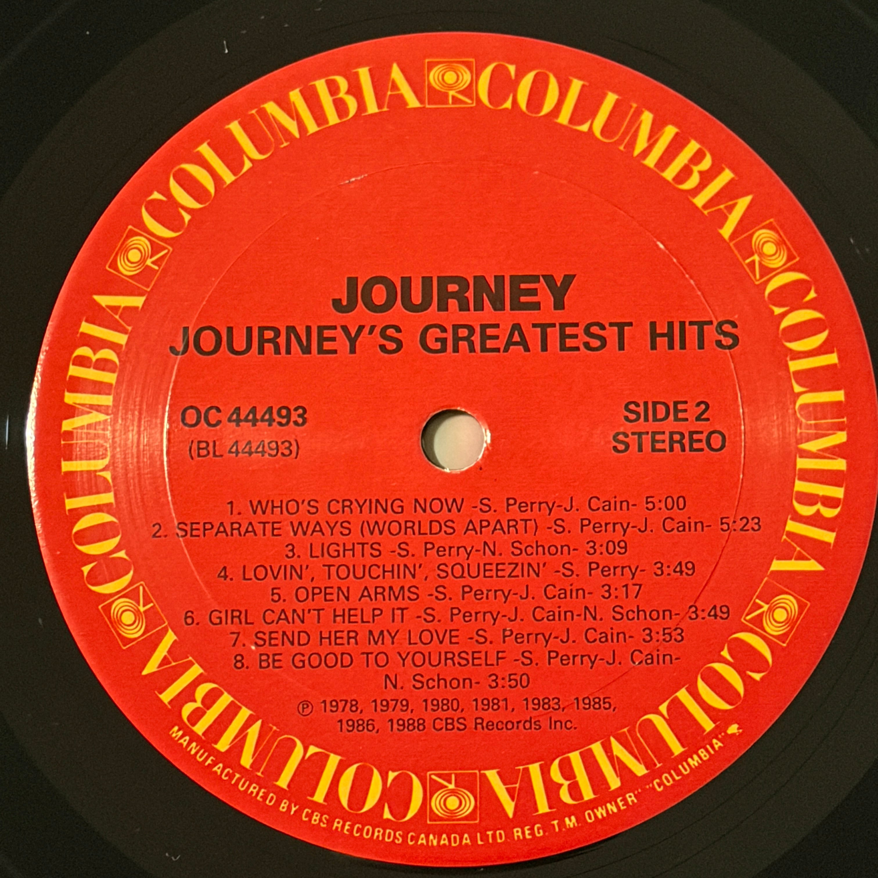 JOURNEY - GREATEST HITS