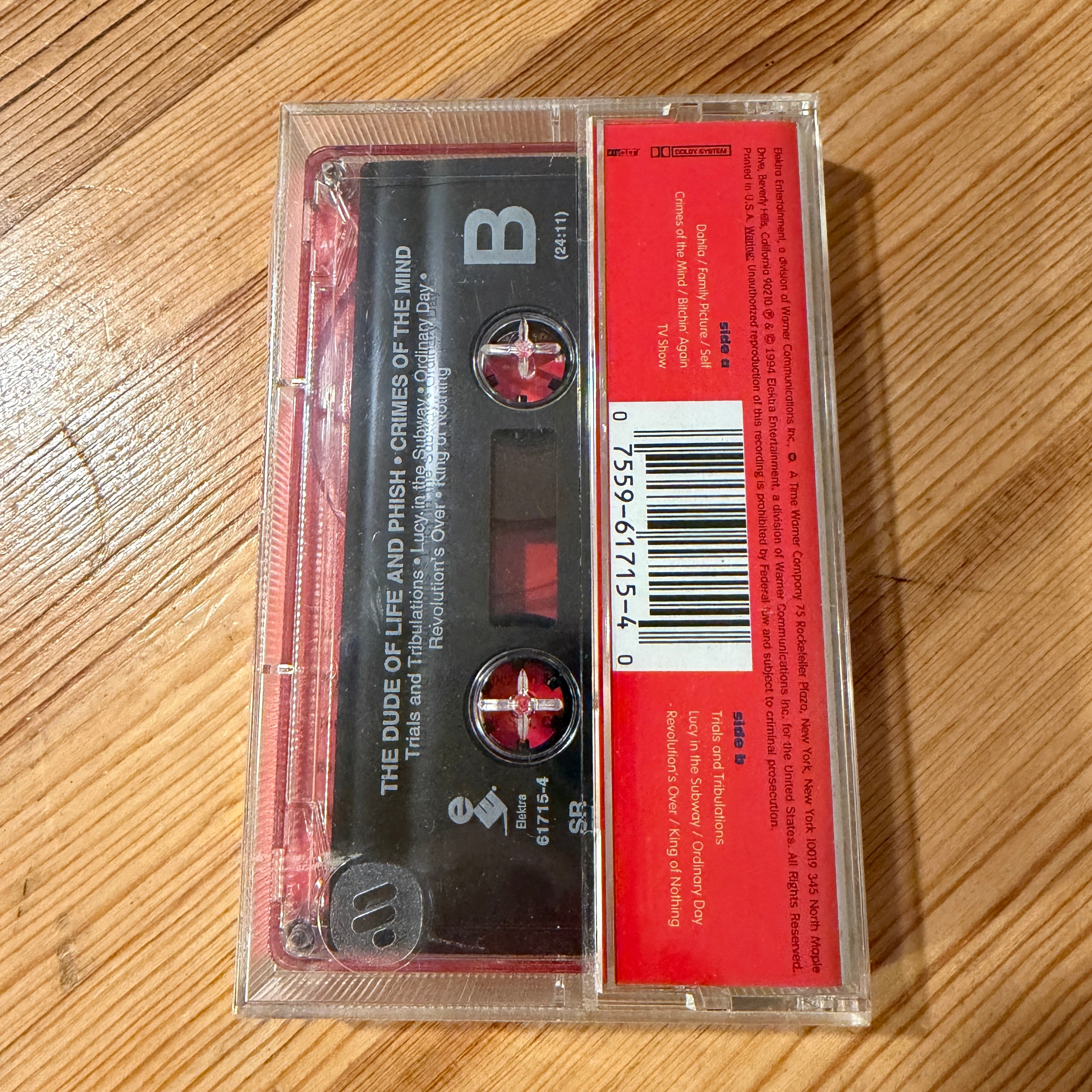 PHISH - THE DUDE OF LIFE - CRIMES OF THE MIND - CASSETTE