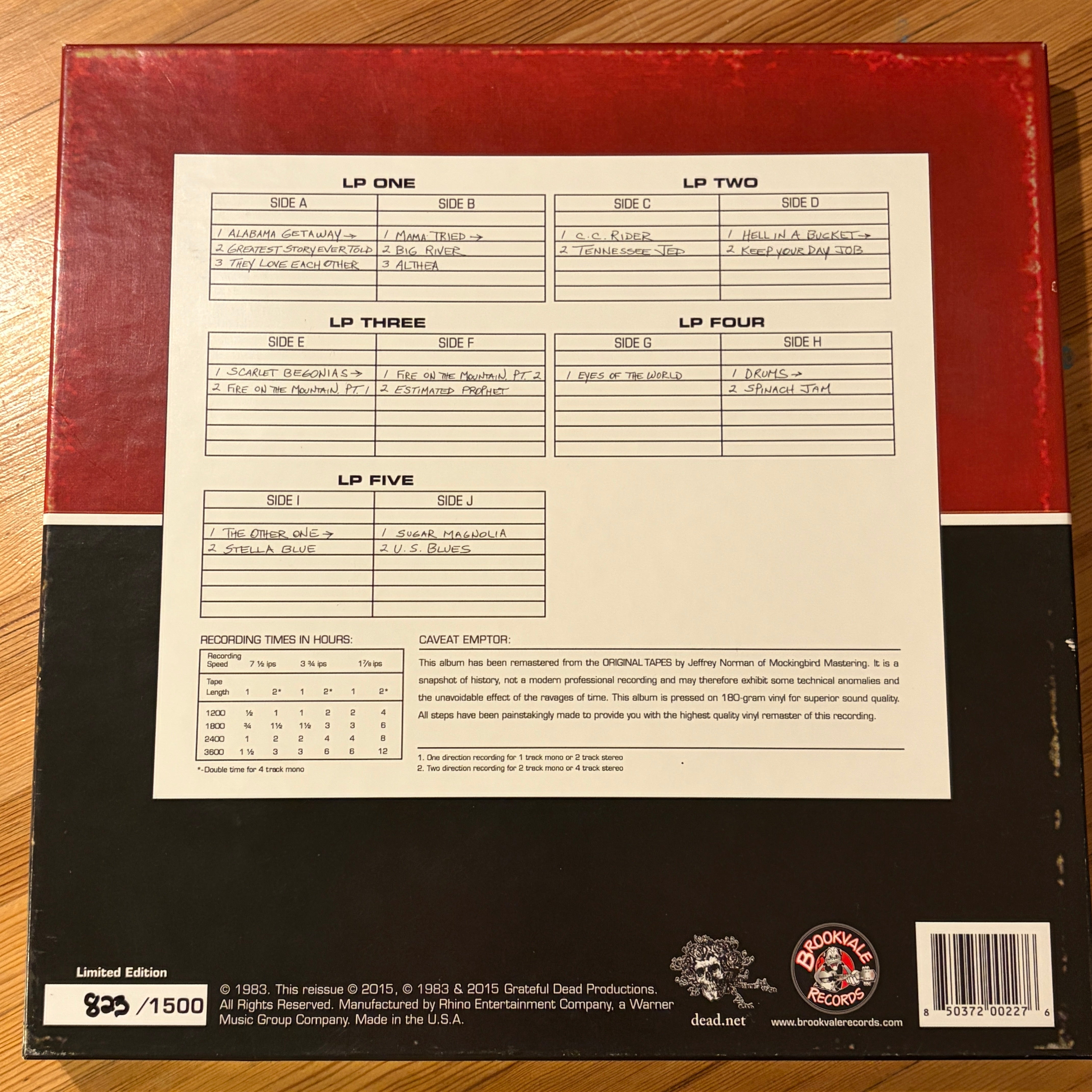 GRATEFUL DEAD, THE - DICK'S PICKS VOLUME SIX