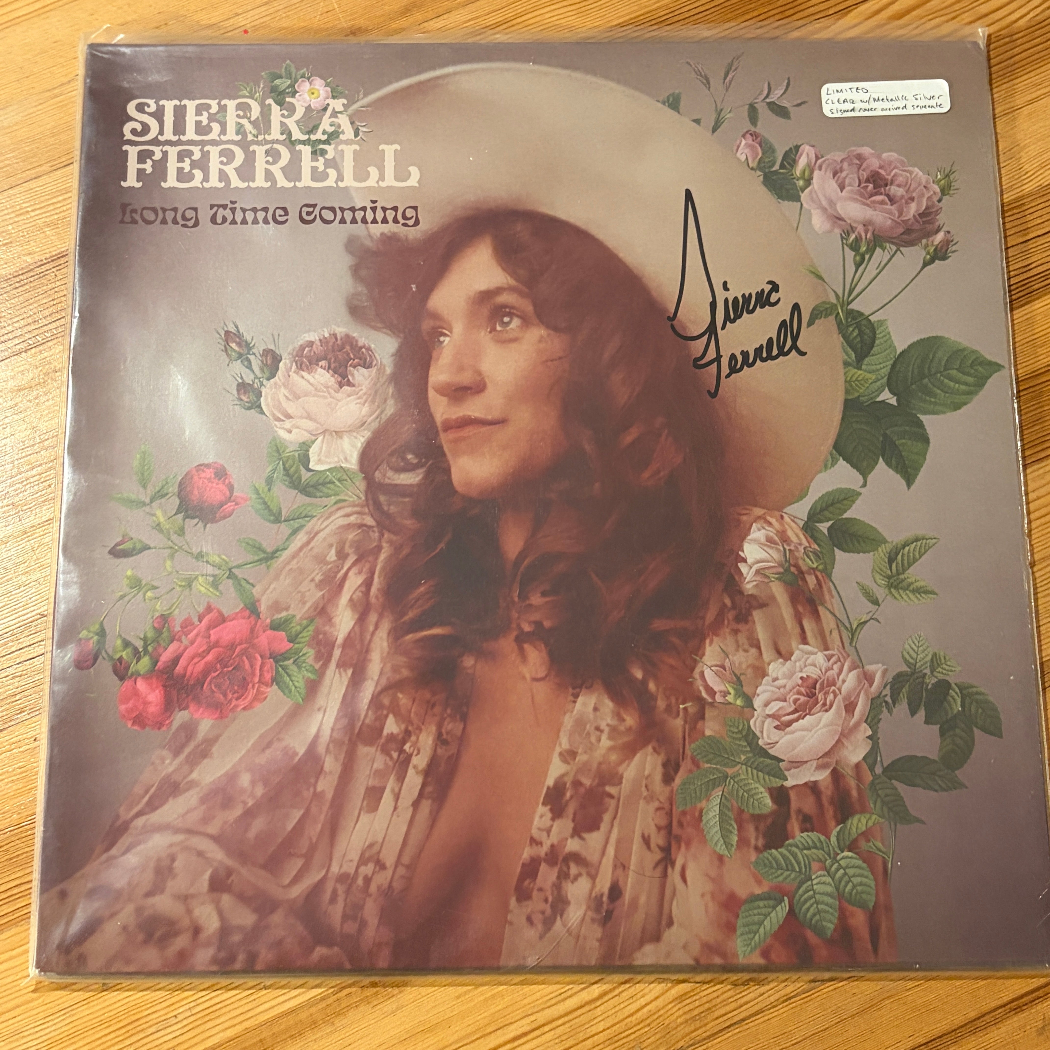 FERRELL, SIERRA - LONG TIME COMING - AUTOGRAPHED SILVER VINYL