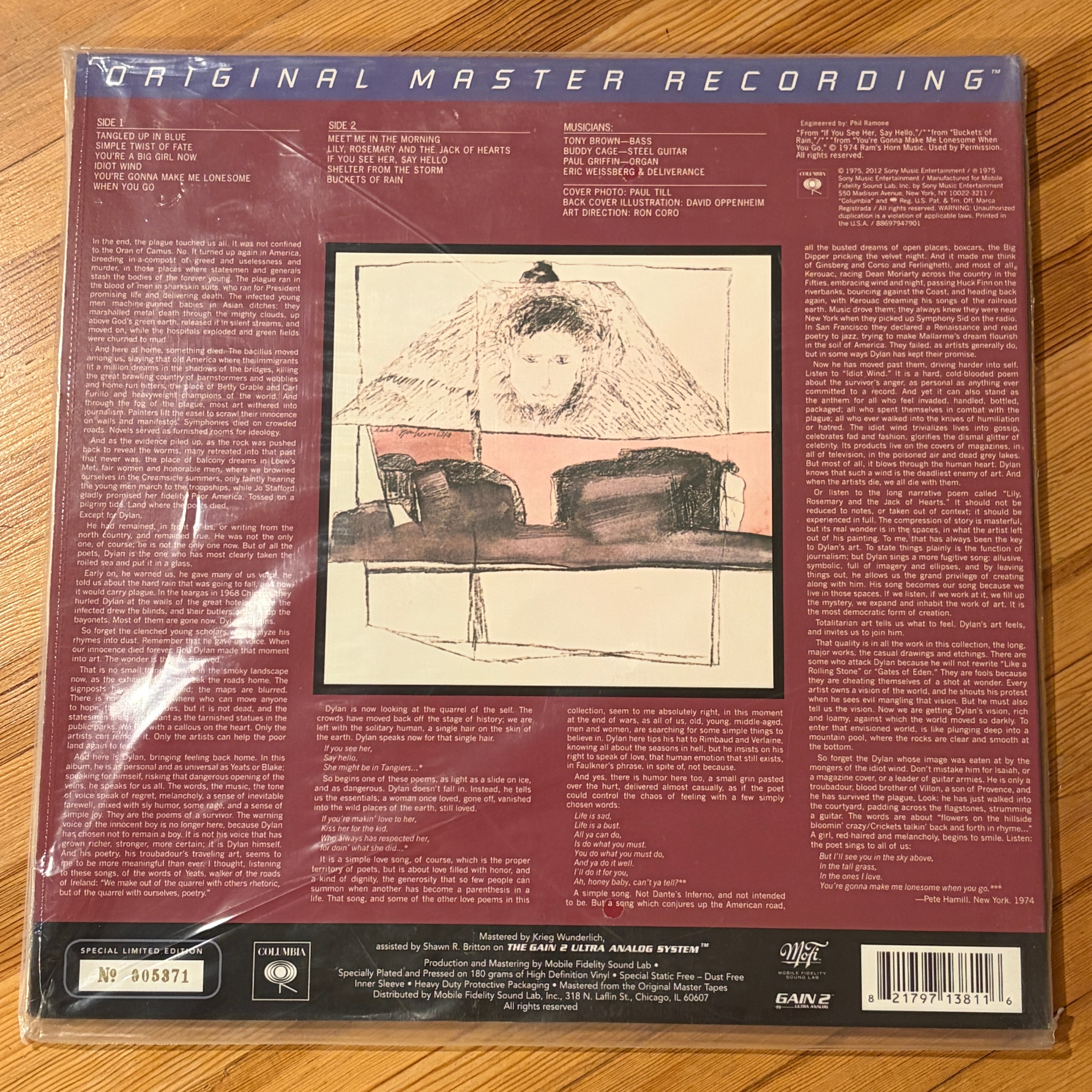 DYLAN, BOB - BLOOD ON THE TRACKS - MFSL