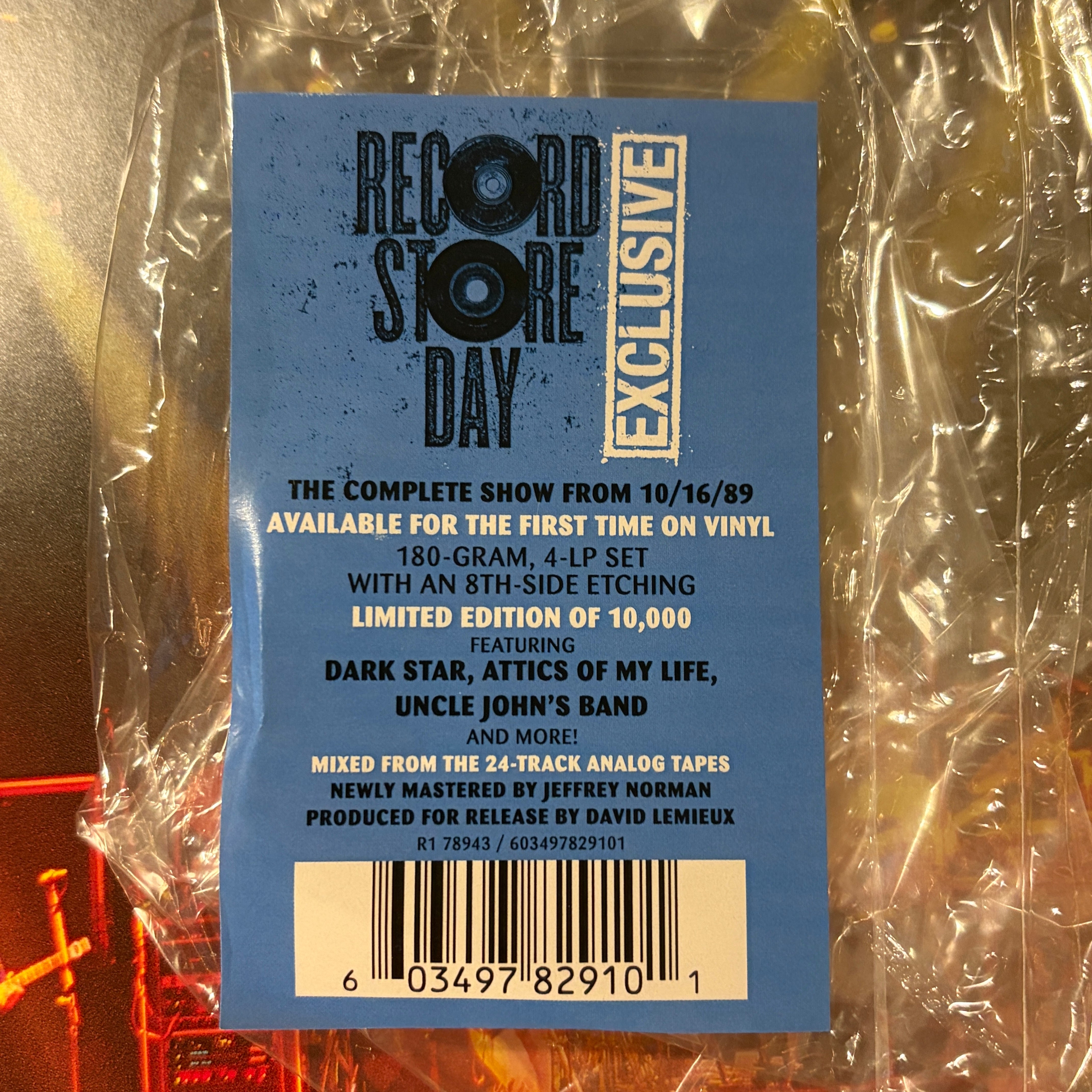 GRATEFUL DEAD, THE - NIGHTFALL OF DIAMONDS 10/16/89 4LP