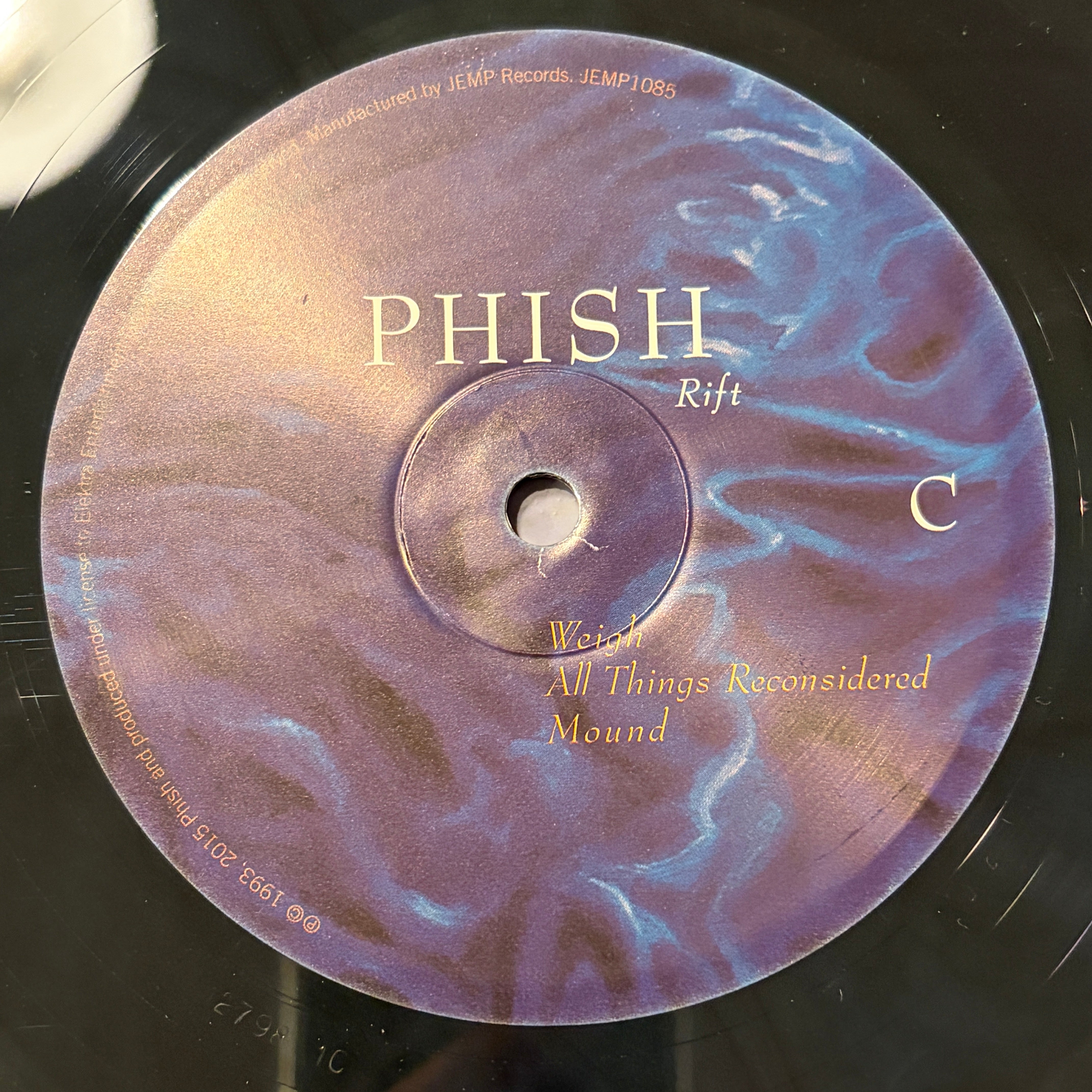 PHISH - RIFT - BLUE SMOKE VINYL / WELKER POSTER
