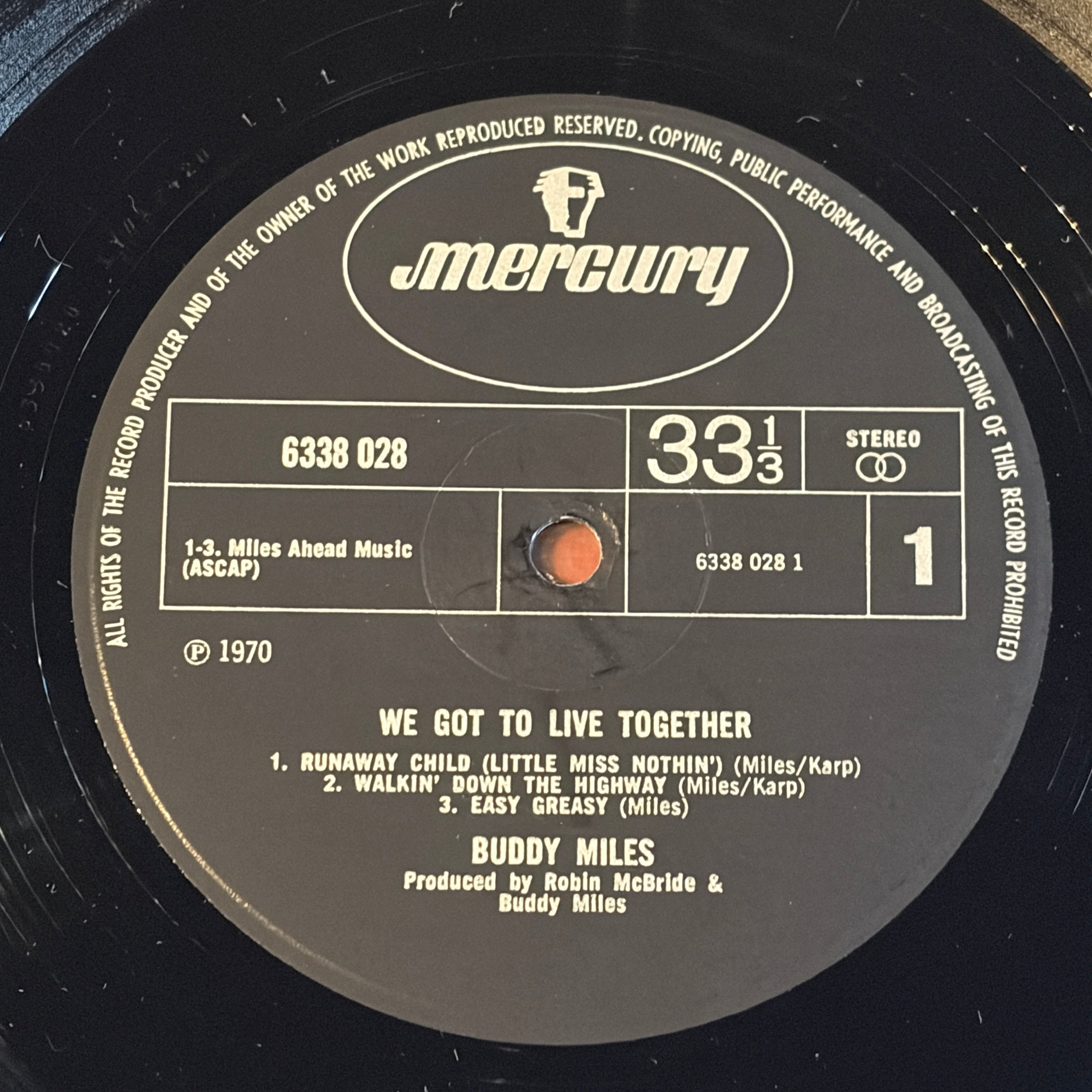 MILES, BUDDY - WE GOT TO LIVE TOGETHER
