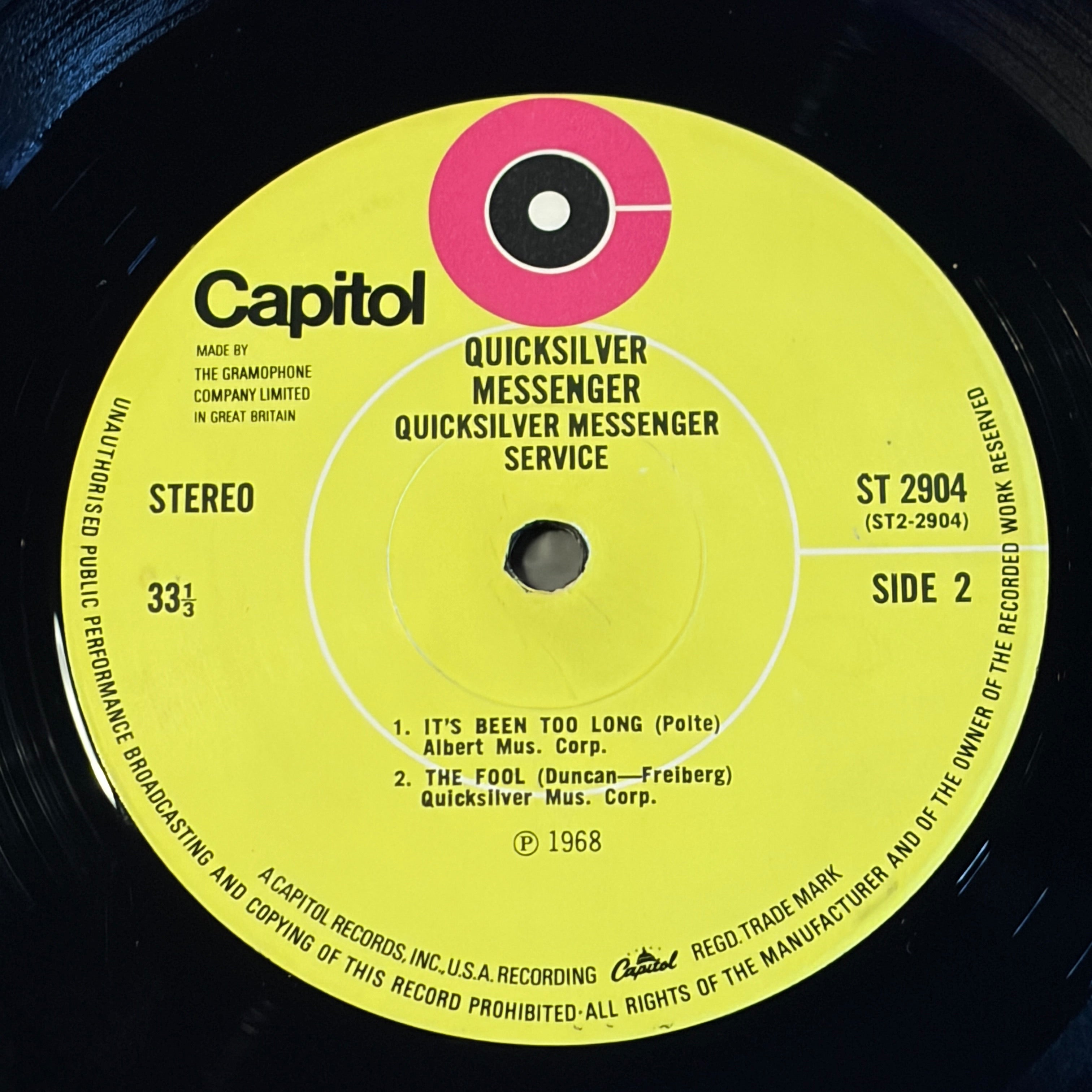 QUICKSILVER - QUICKSILVER S/T