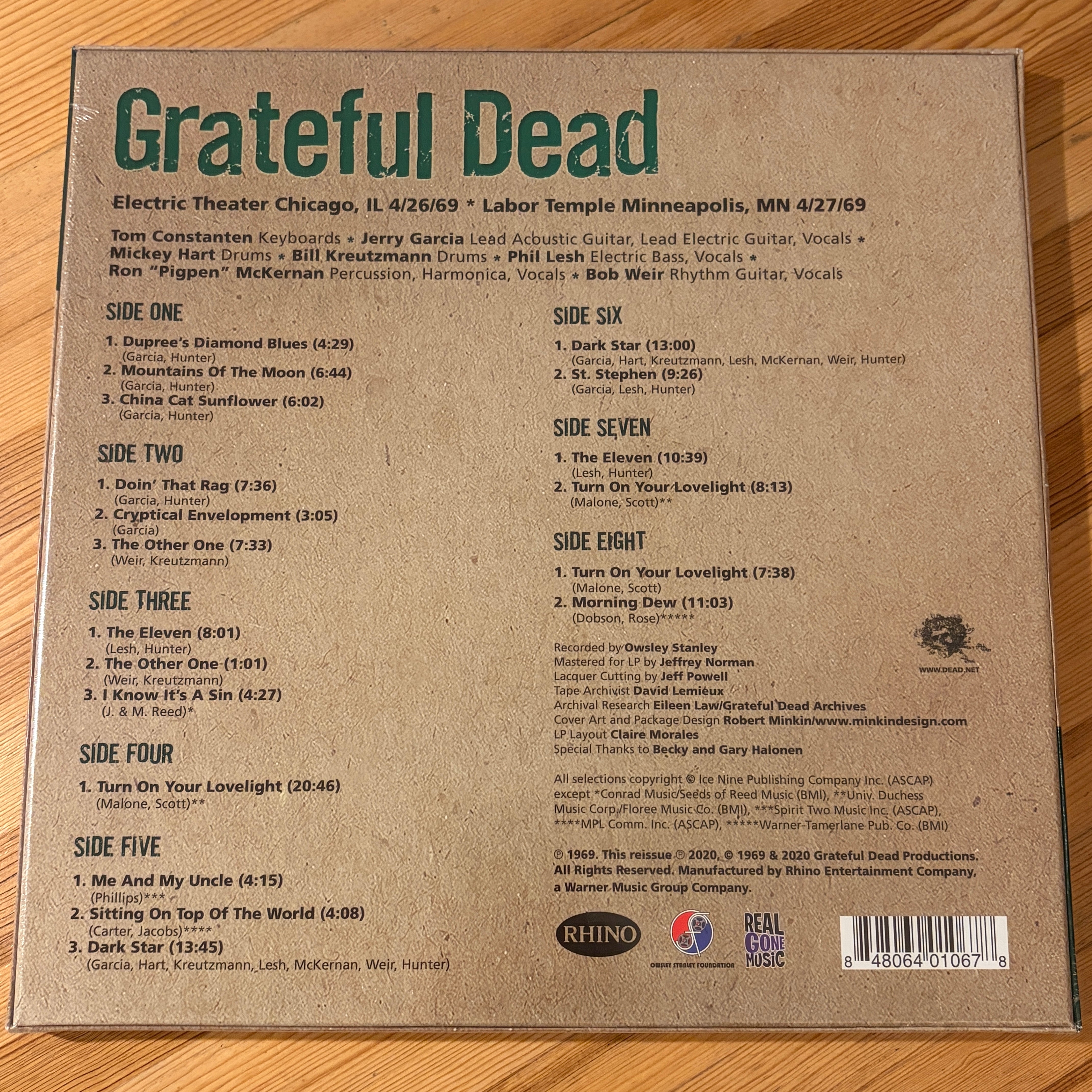 GRATEFUL DEAD, THE - DICK'S PICKS TWENTY SIX  04/26/1969