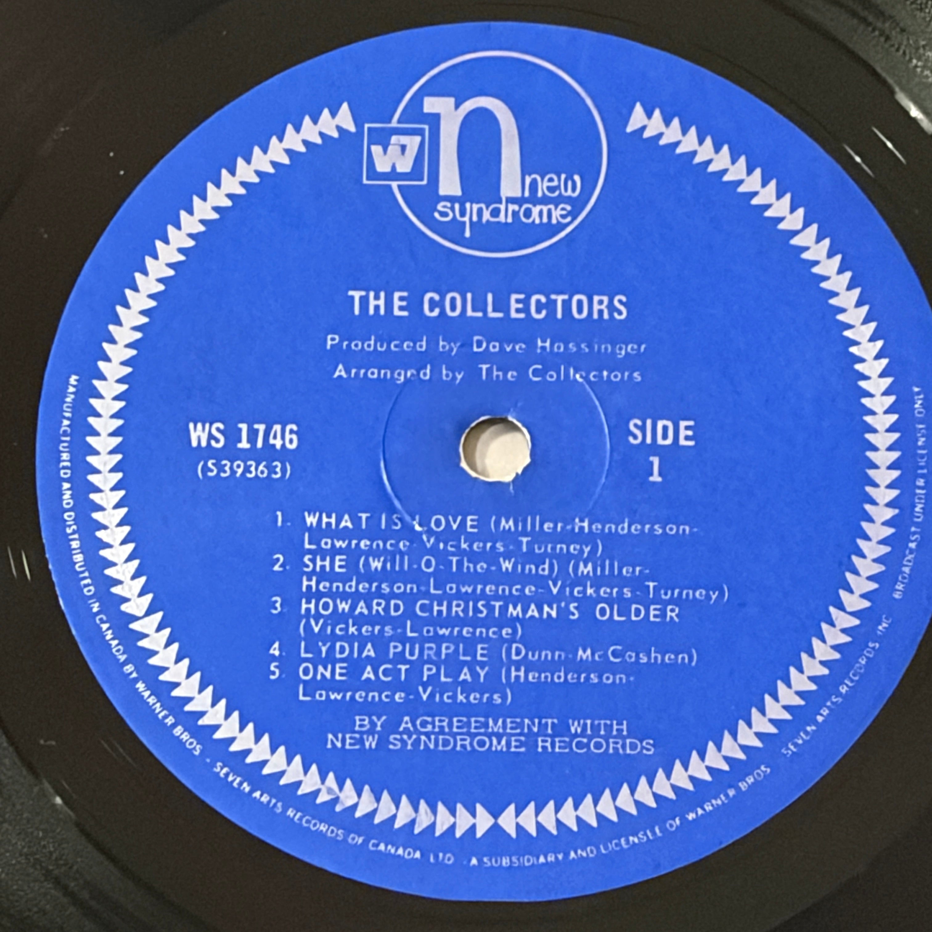 COLLECTORS, THE - THE COLLECTORS S/T
