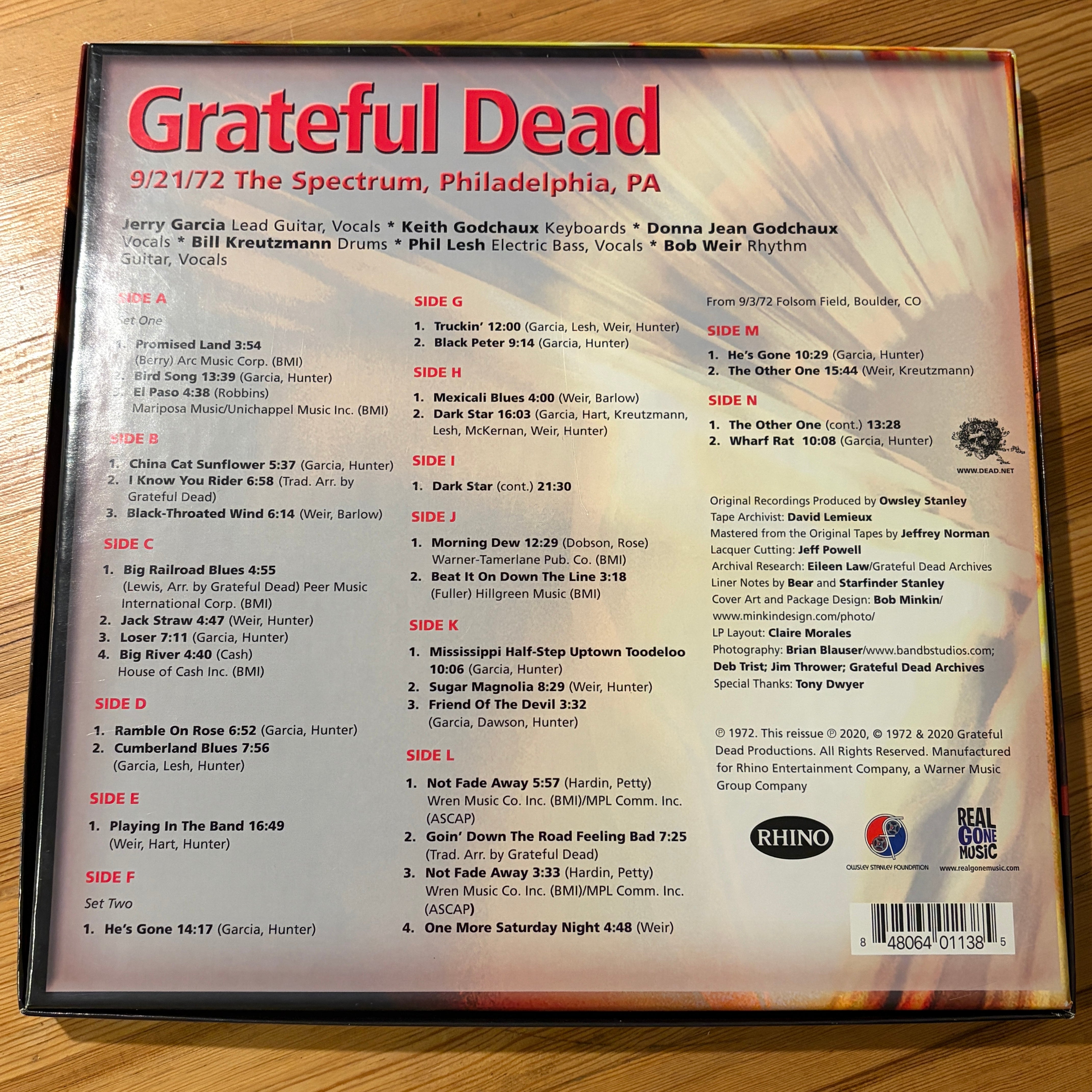 GRATEFUL DEAD, THE - DICK'S PICKS VOLUME 36 9/21/72