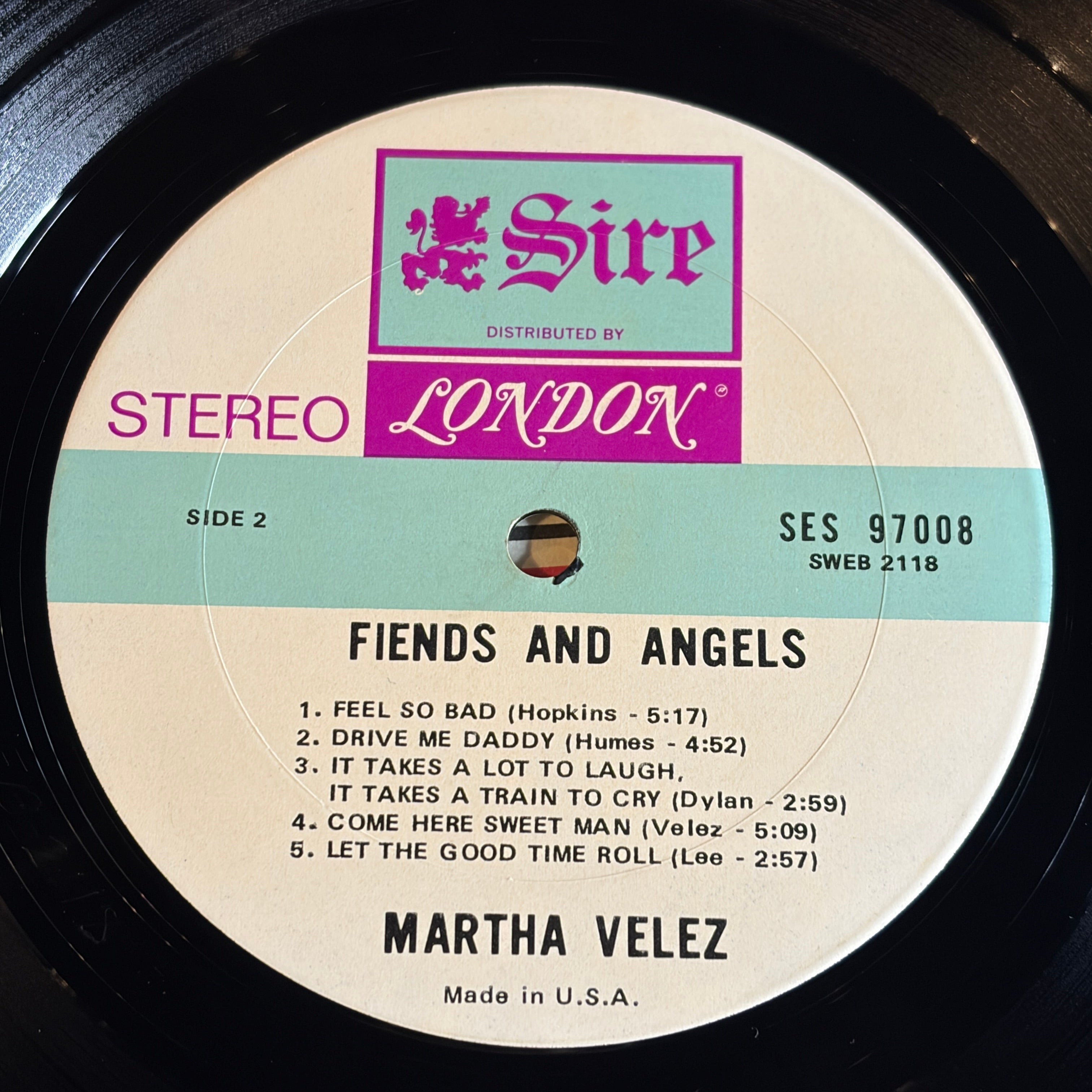 VELEZ, MARTHA - FIENDS & ANGELS