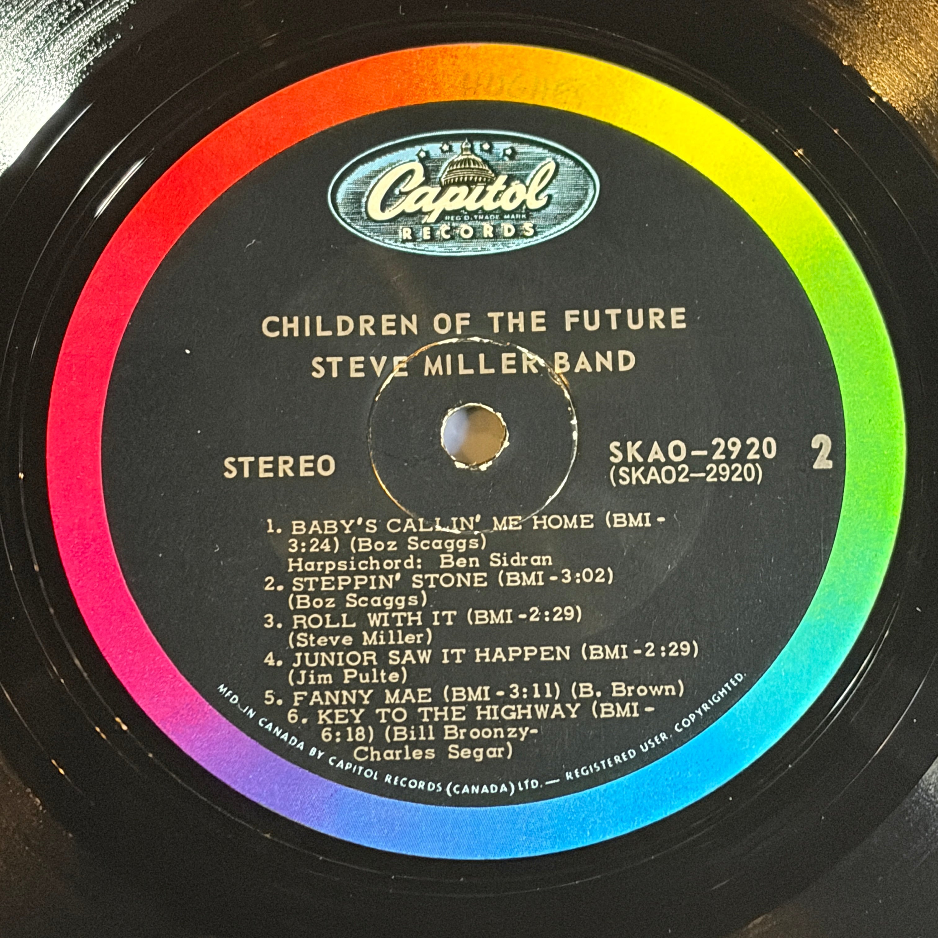 STEVE MILLER BAND - CHILDREN OF THE FUTURE