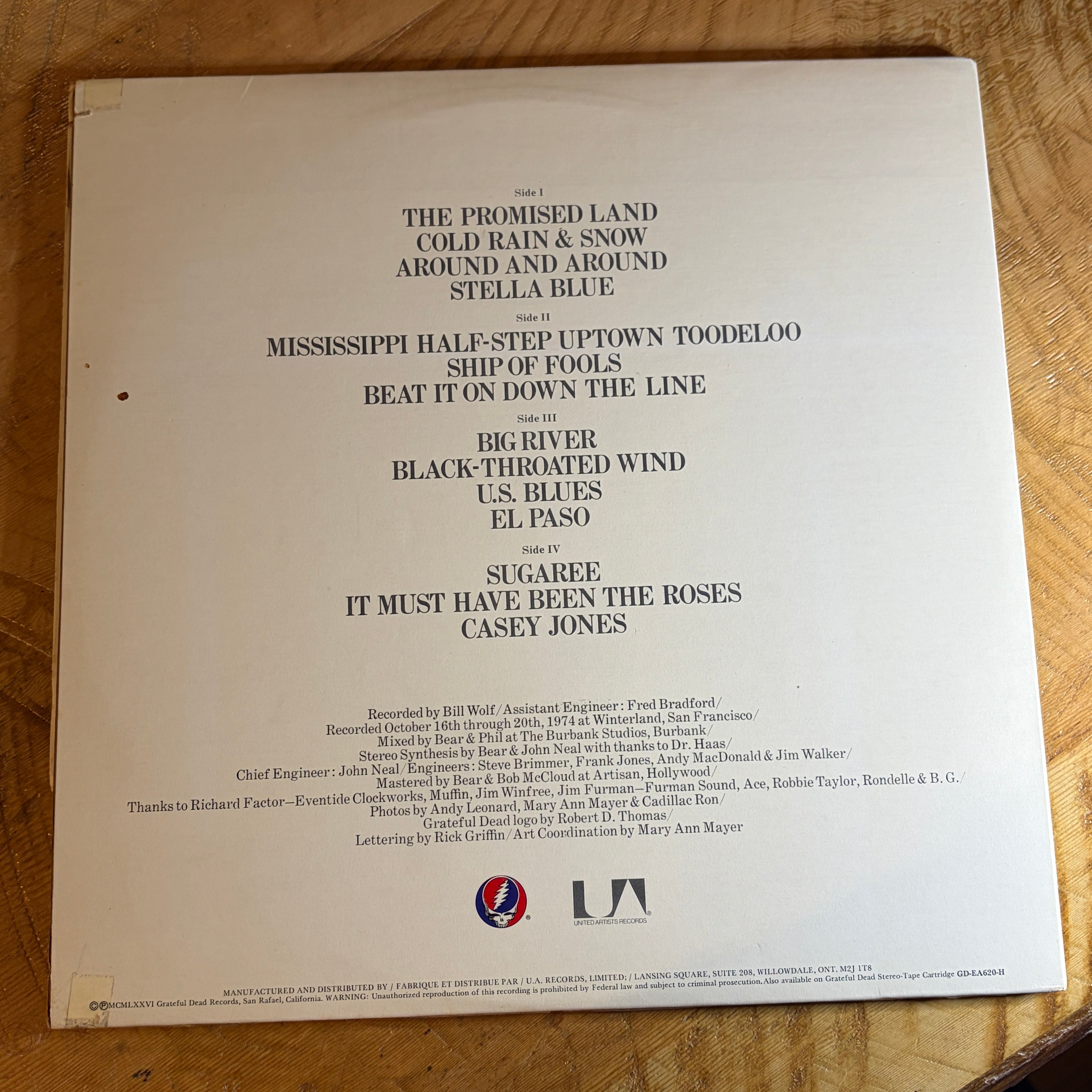 GRATEFUL DEAD, THE - STEAL YOUR FACE 2LP