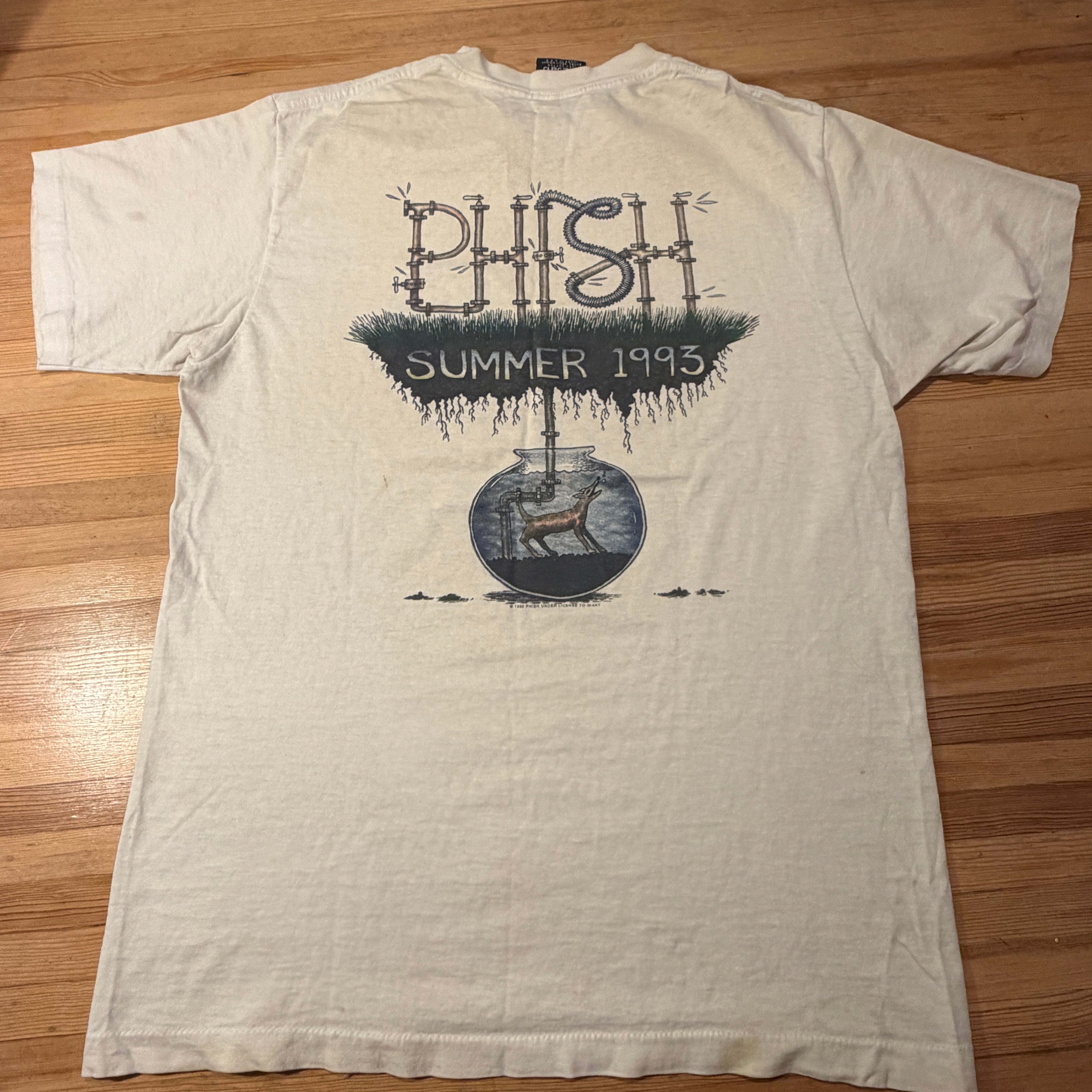T-SHIRT - PHISH - POLLOCK - SUMMER 1993