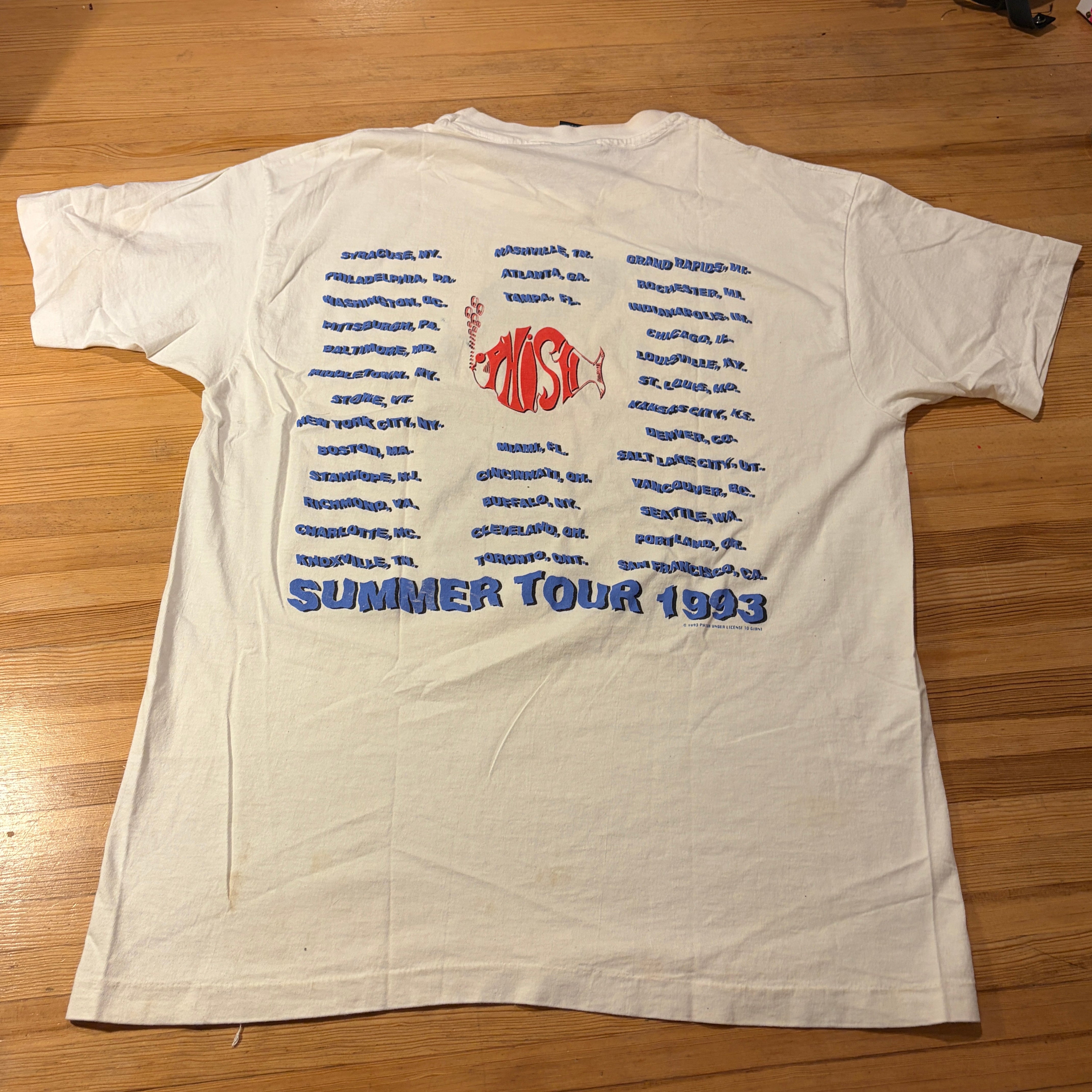 T-SHIRT - PHISH CAR - POLLOCK - SUMMER 1993