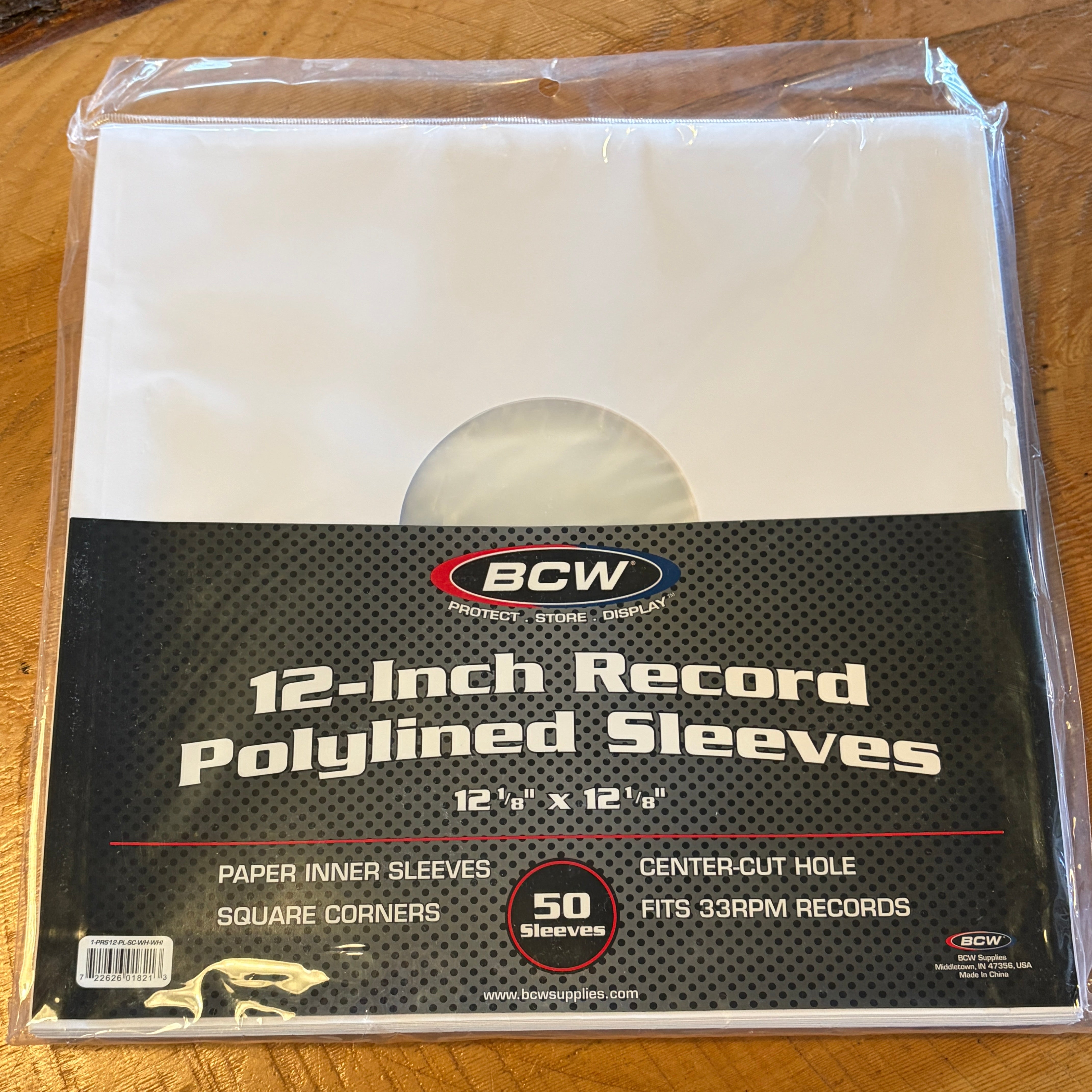 INNER SLEEVES - 12 INCH POLYLINED - 50 / PACK