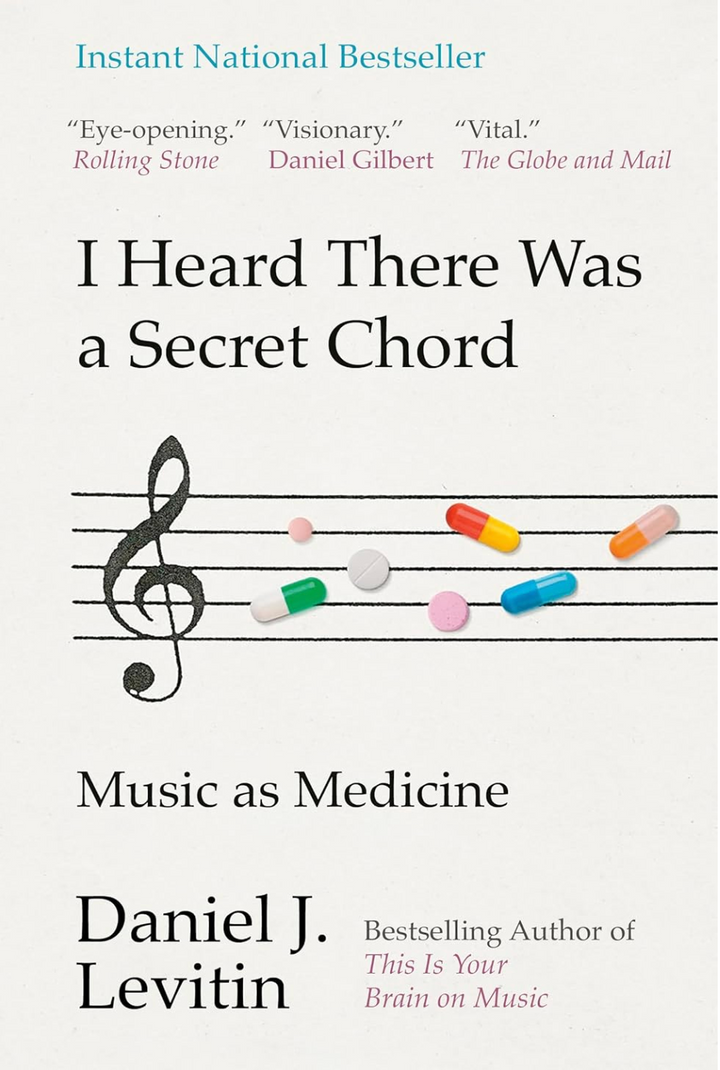 white with music notes with pills instead of music notes on it 