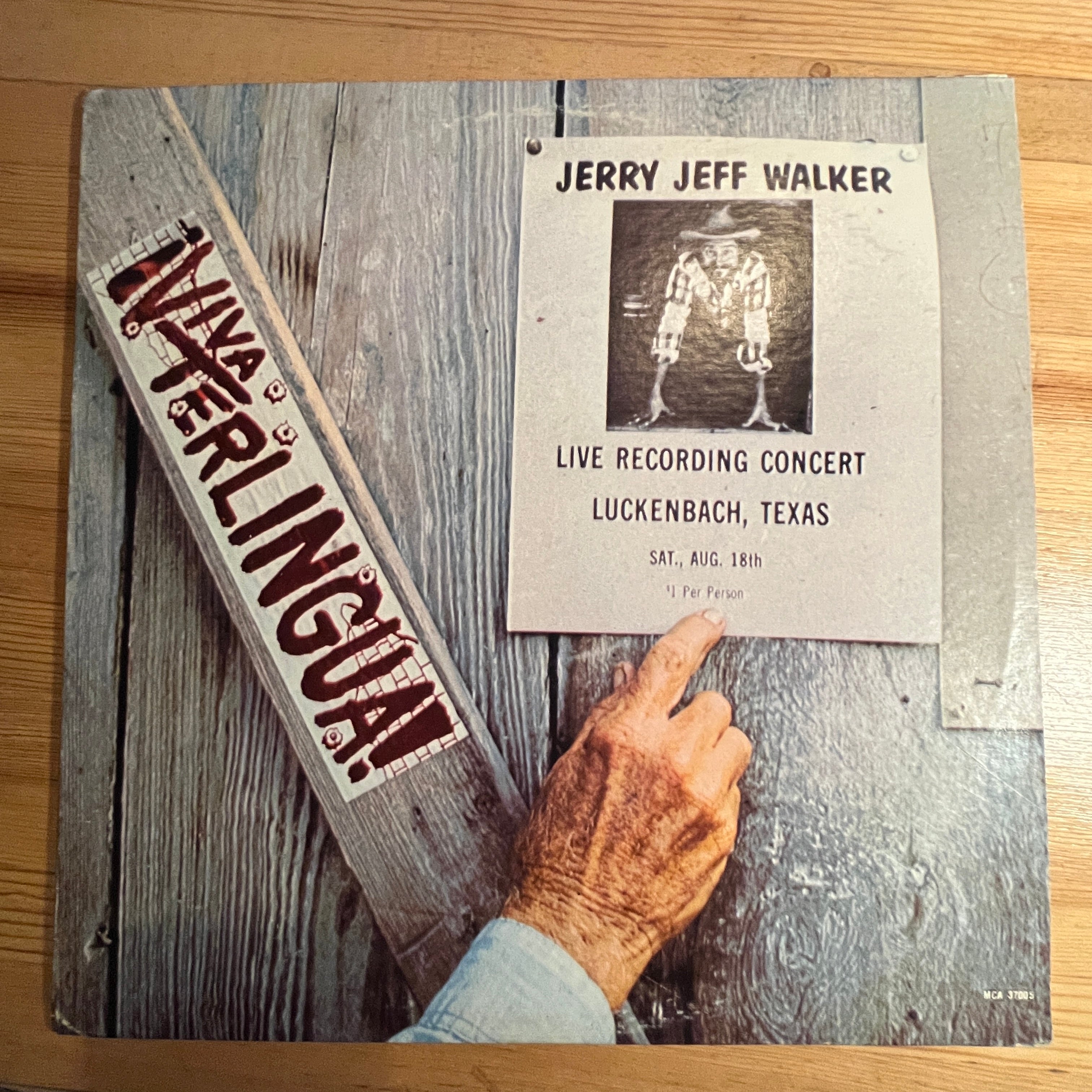 JERRY JEFF WALKER VIVA TERLINGUA! VINTAGE VINYL 1980