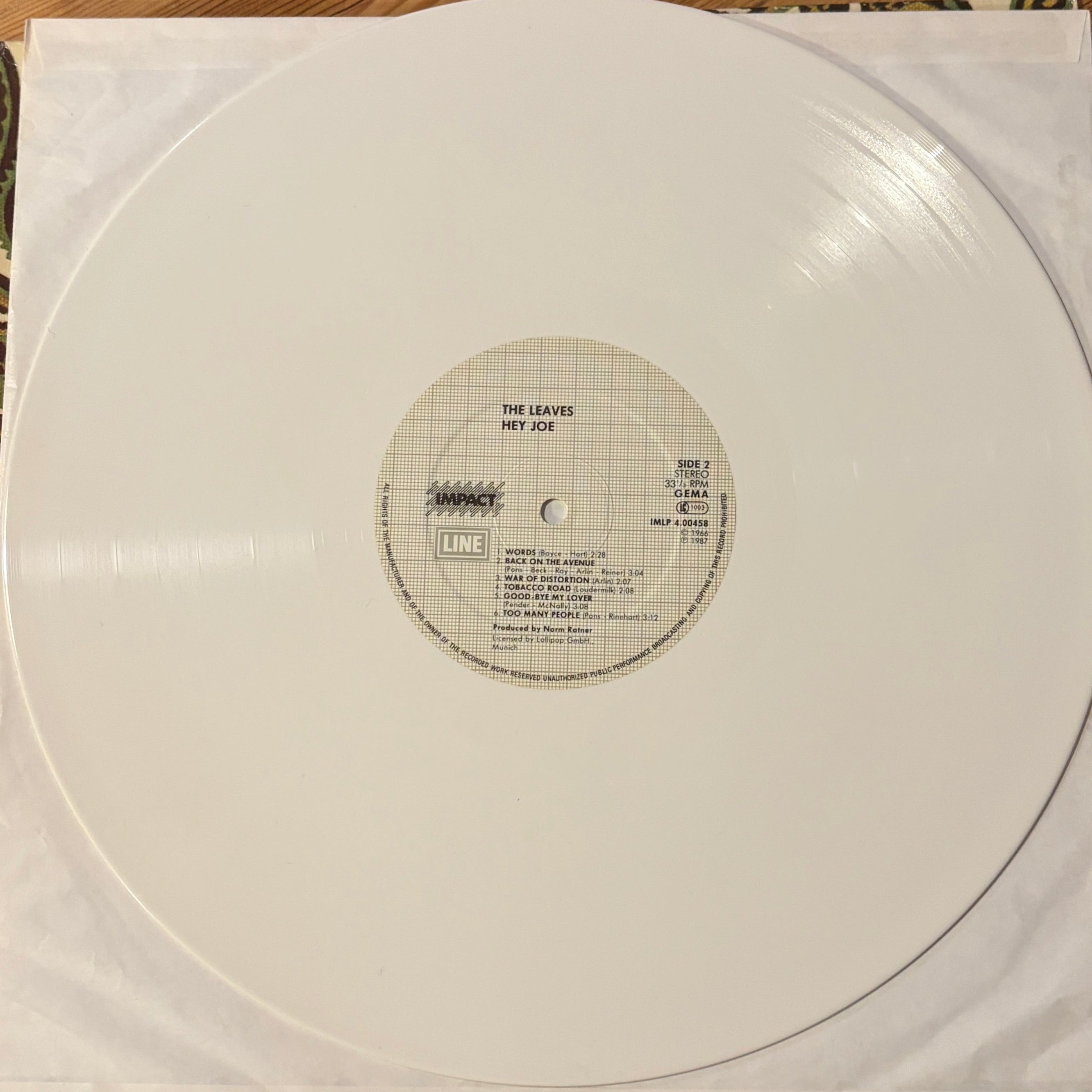 LEAVES, THE - HEY JOE (WHITE VINYL)