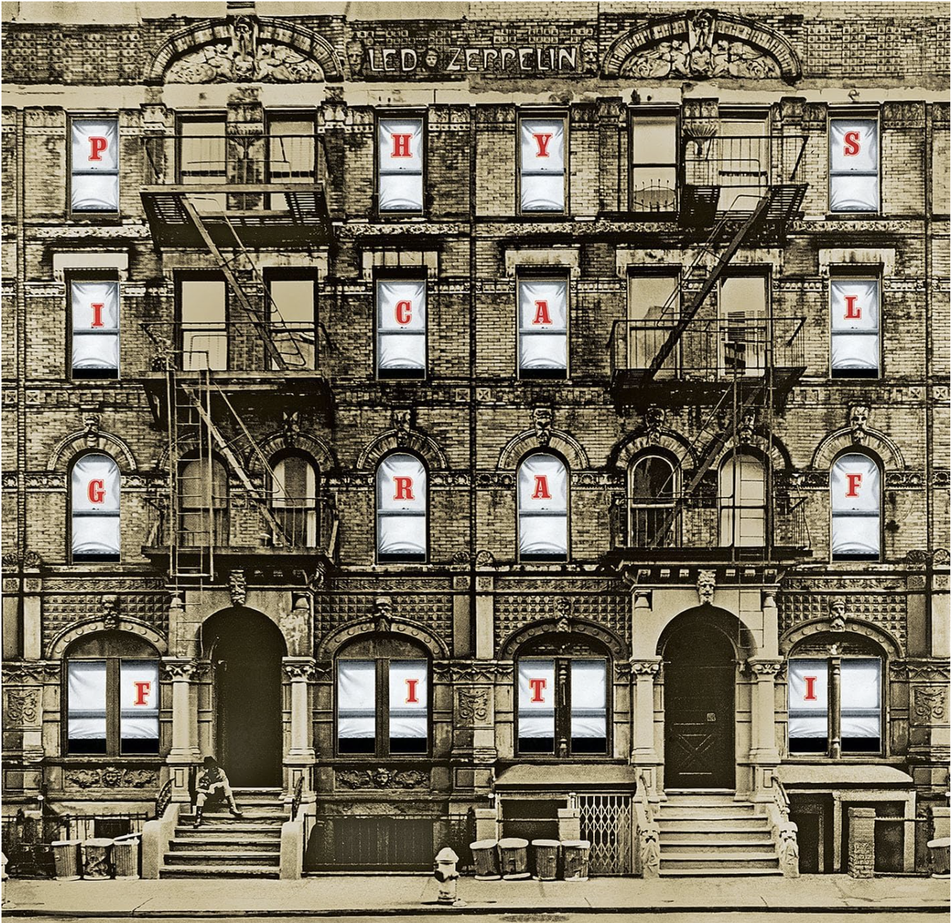 LED ZEPPELIN PHYSICAL GRAFFITI ON VINYL. LED ZEPPELIN ON VINYL IN CANADA. RECORD STORE ON VANCOUVER ISLAND SELLING LED ZEPPELIN RECORD