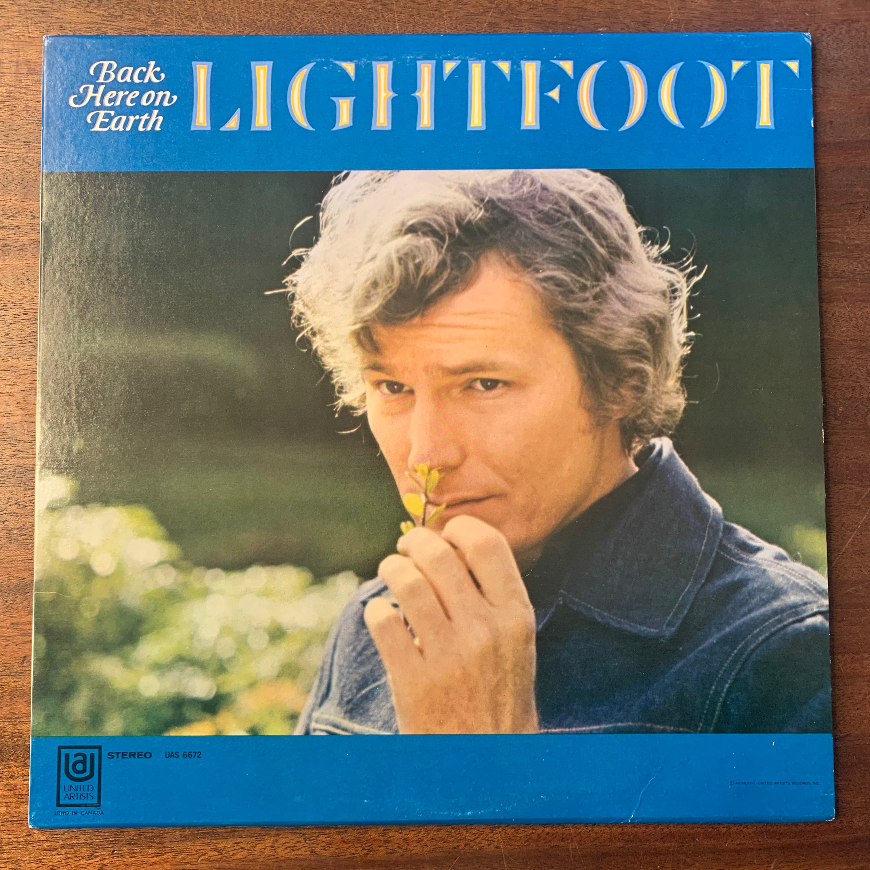 LIGHTFOOT, GORDON - BACK HERE ON EARTH