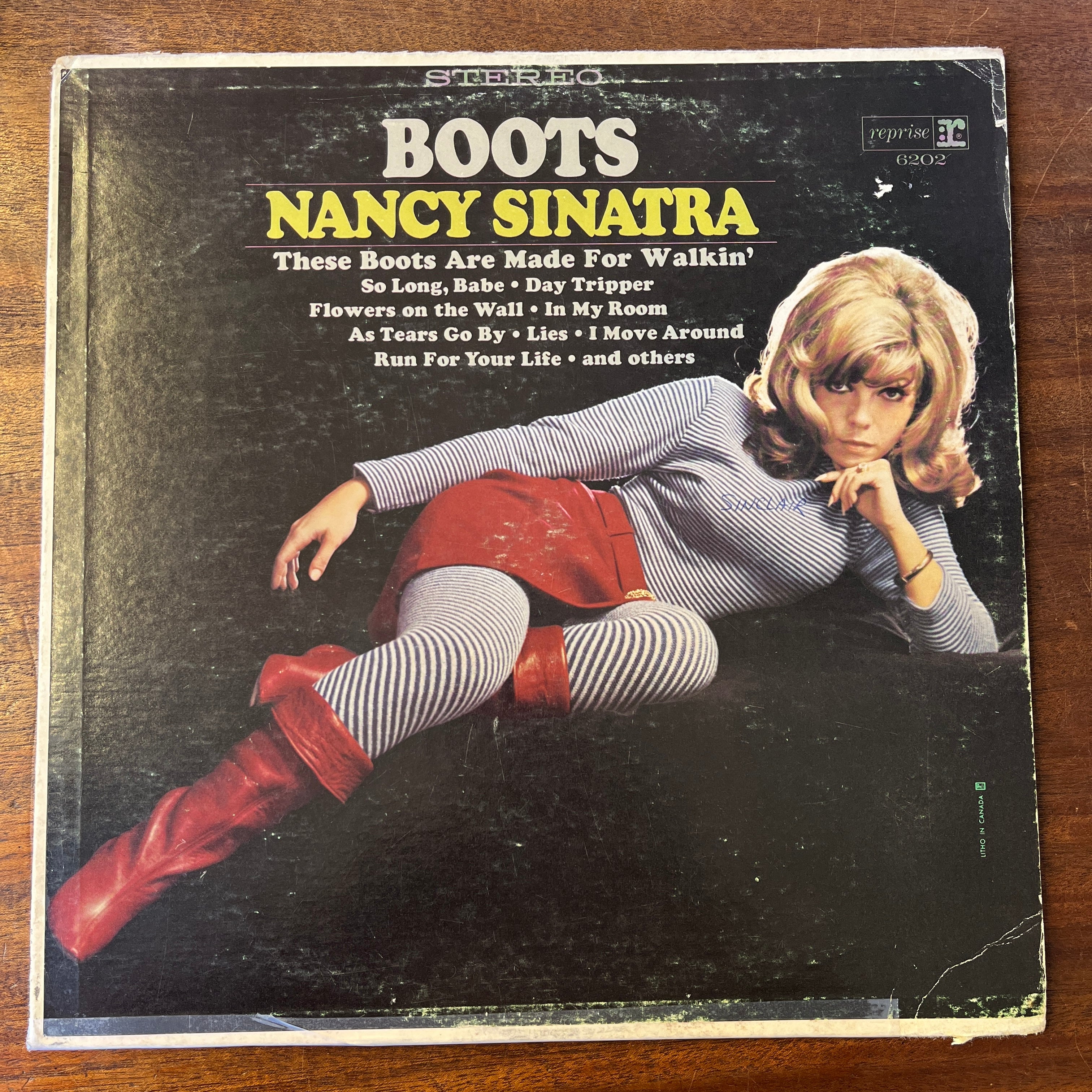 USED VINYL NANCY SINATRA BOOTS SMALL BUSINESS BRICK AND MORTAR VANCOUVER ISLAND CANADA