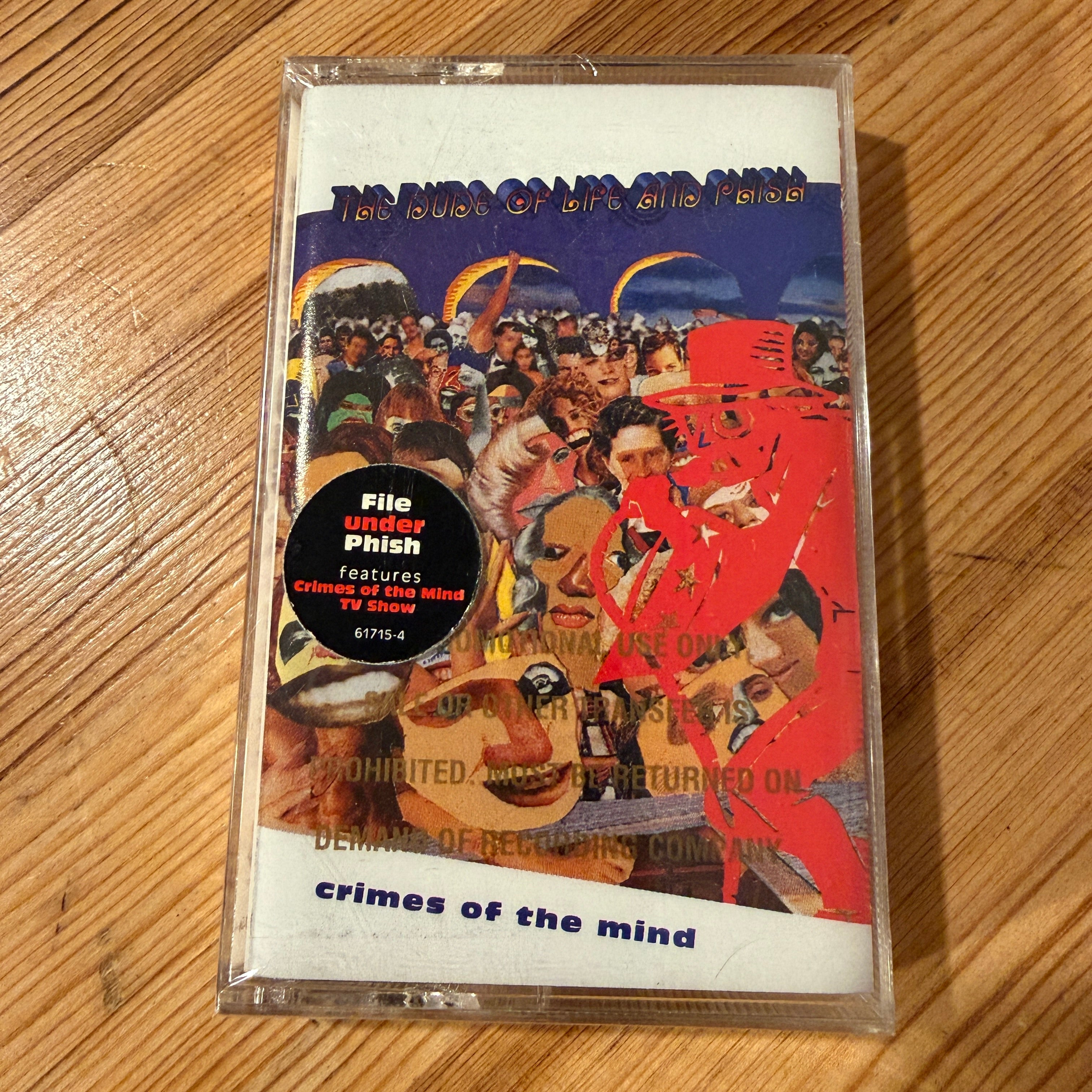 PHISH - THE DUDE OF LIFE - CRIMES OF THE MIND - CASSETTE