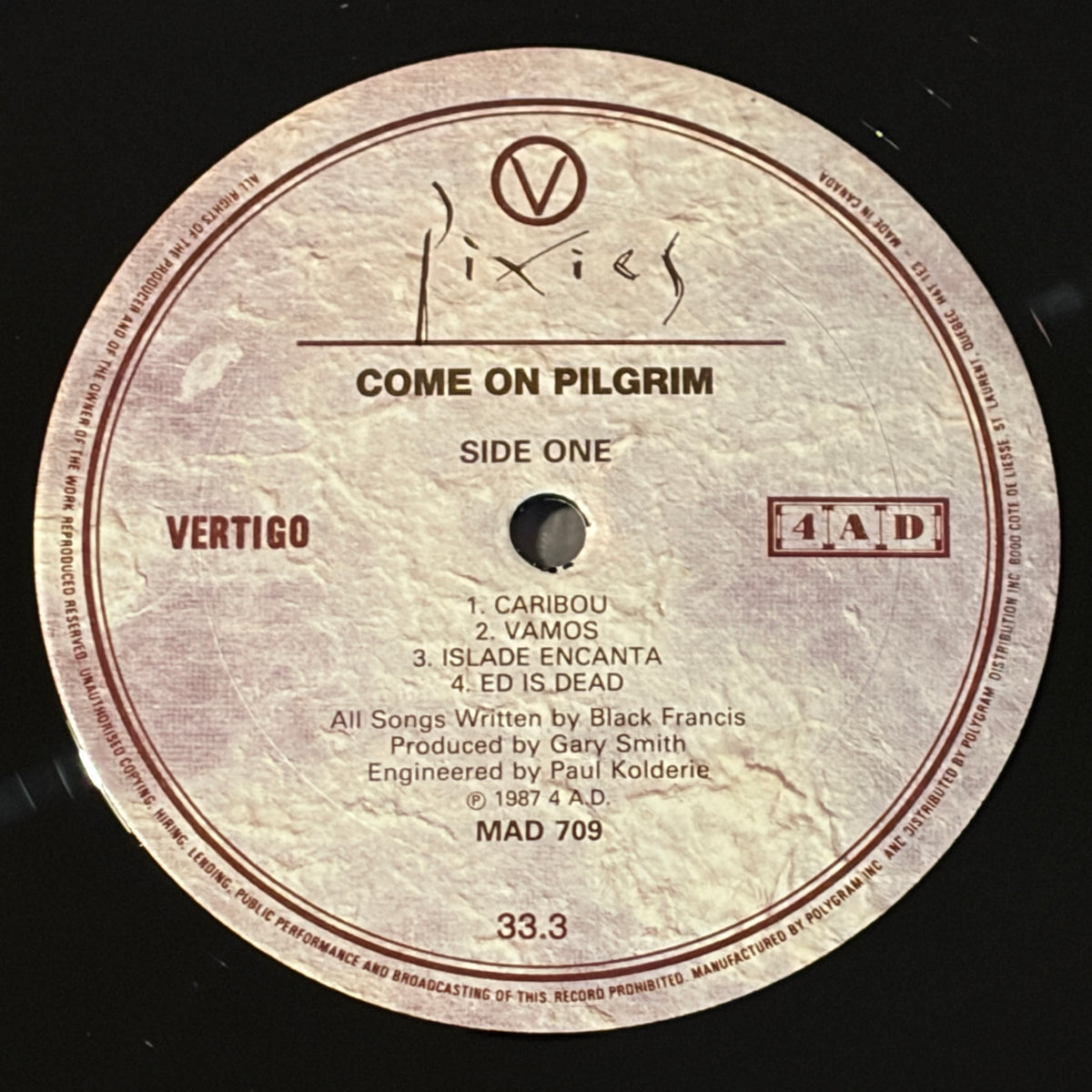 PIXIES - COME ON PILGRIM