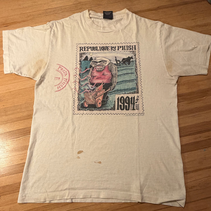 POLLOCK T-SHIRT - PHISH - REPUBLIQUE DU PHISH - 1994