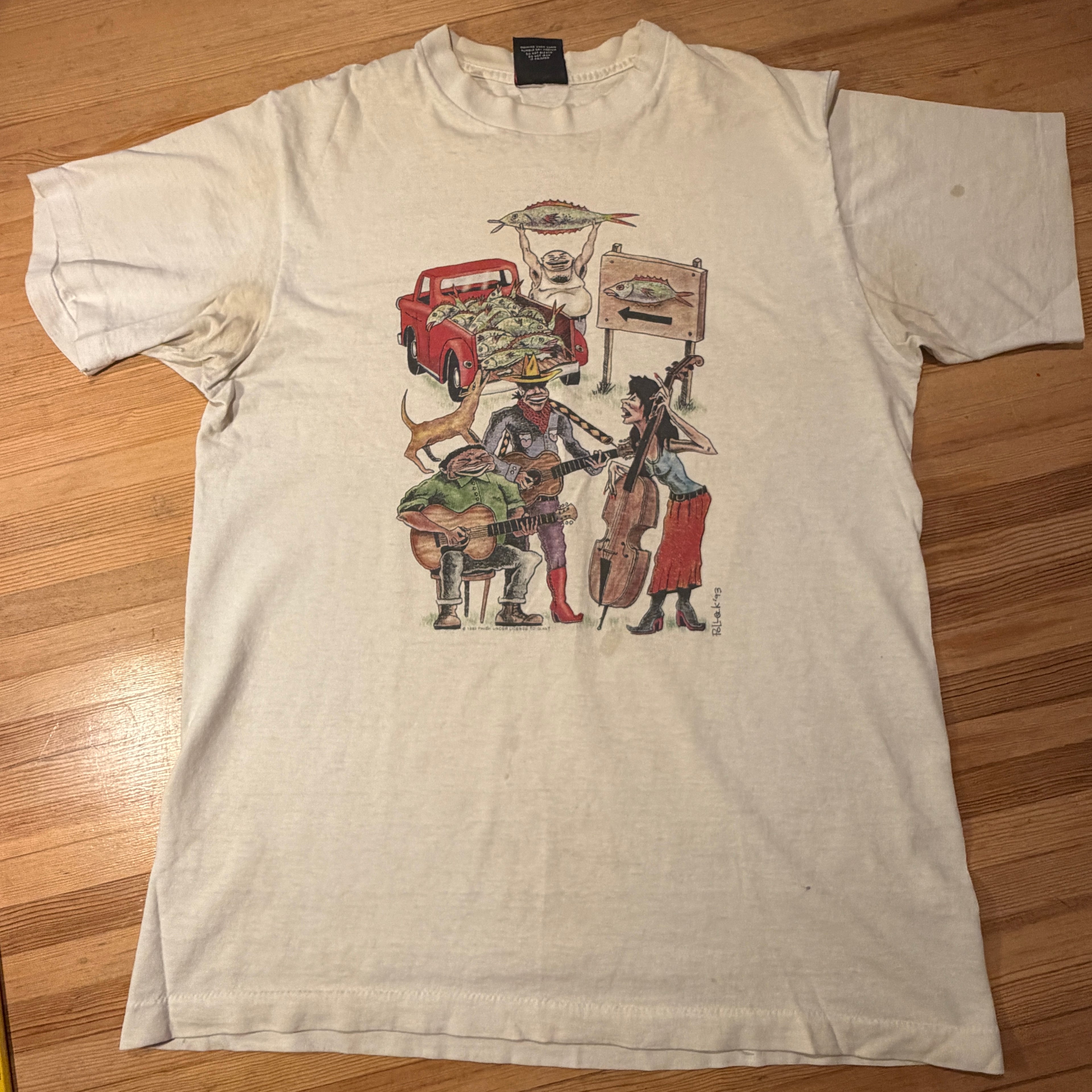 POLLOCK T-SHIRT - PHISH - SUMMER 1993