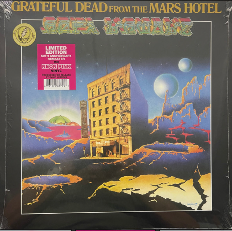 grateful dead from the mars hotel on vinyl neon pink vinyl. the mars hotel record