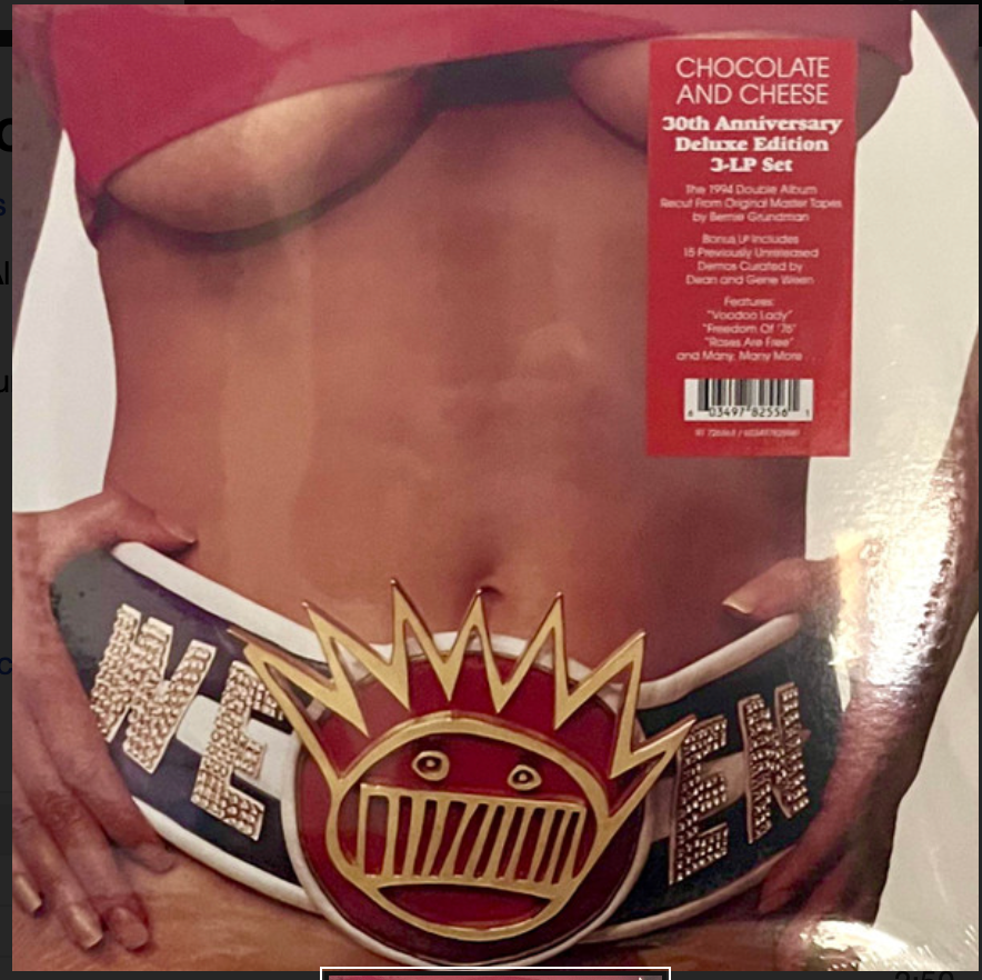 WEEN - CHOCOLATE AND CHEESE - DELUXE 3LP