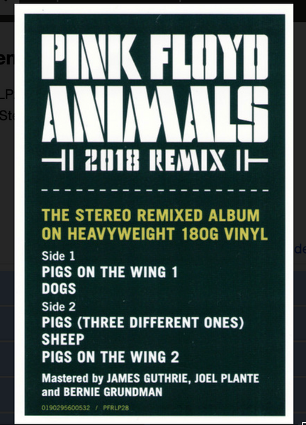 PINK FLOYD - ANIMALS (2018 REMIX)