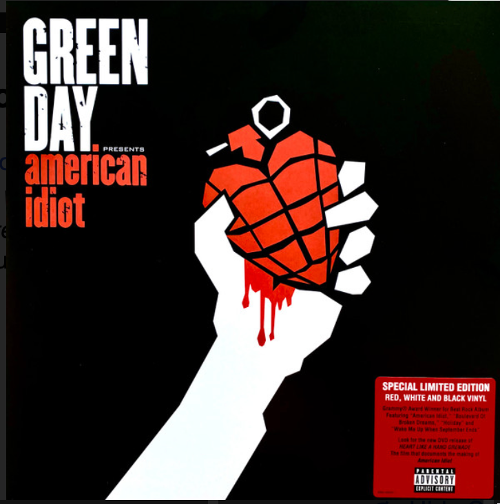 GREEN DAY - AMERICAN IDIOT - 2LP RED VINYL