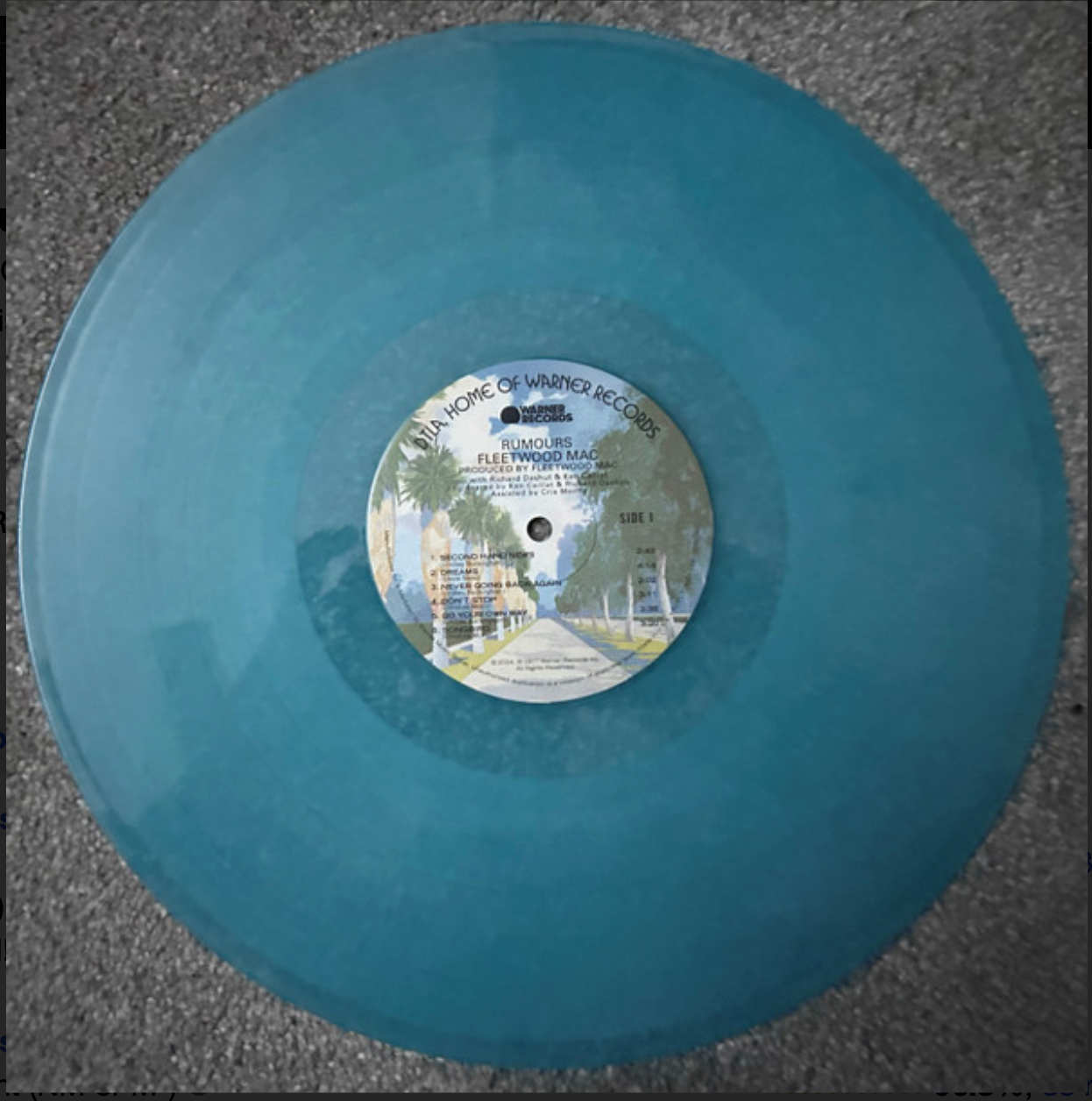 FLEETWOOD MAC  - RUMOURS - Translucent Blue Vinyl