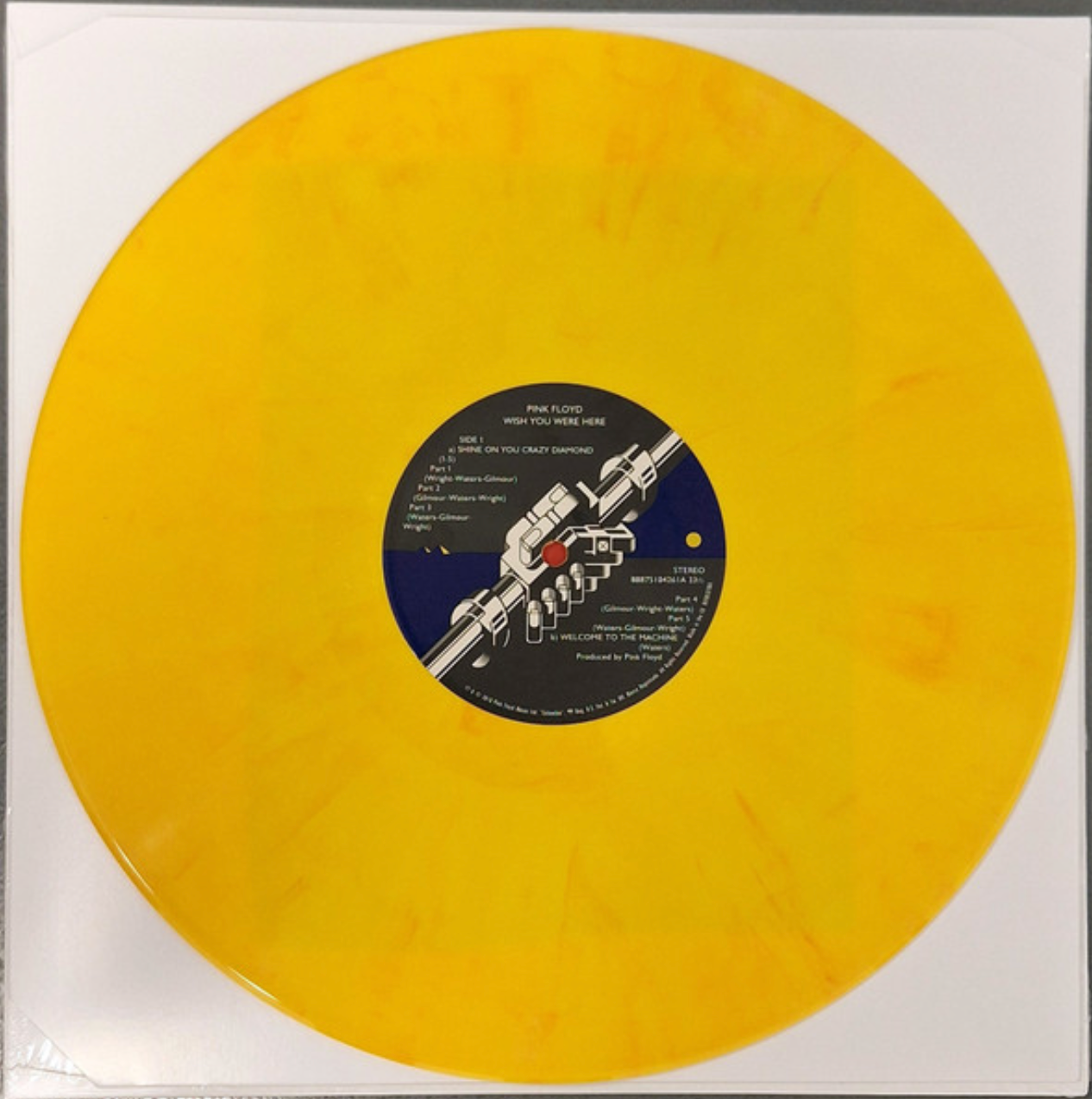 PINK FLOYD - WISH YOU WERE HERE - Yellow Flame Vinyl